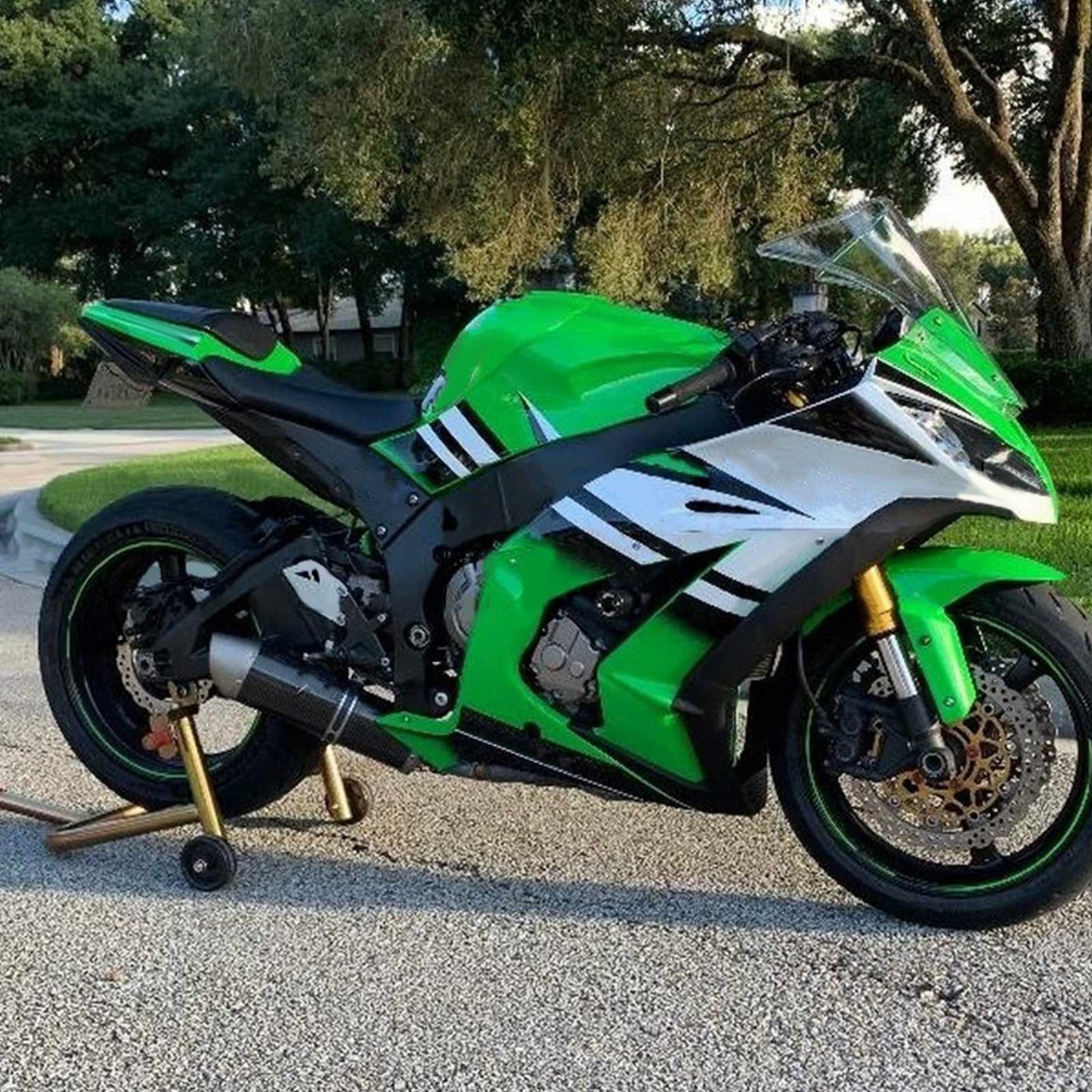 2011-2015 Kawasaki ZX10R Amotopart Injection Fairing Kit Bodywork Plastic ABS #105