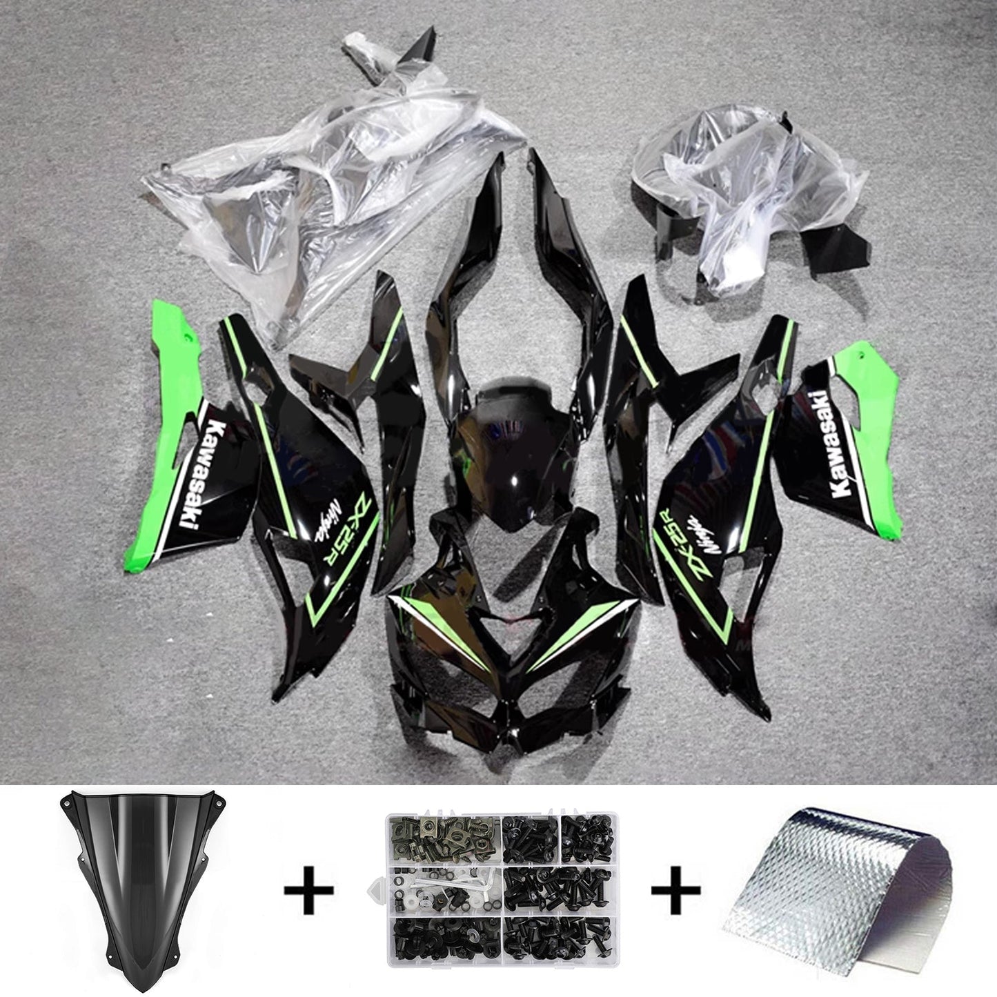 2019-2025 Kawasaki Ninja ZX-25R Amotopart Injection Fairing Kit Bodywork ABS #102