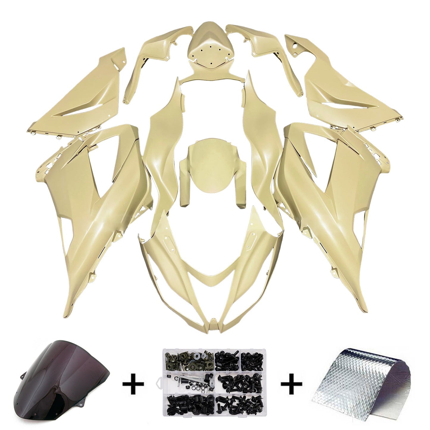 Injection Fairing Kit Bodywork Plastic ABS fit For Kawasaki ZX6R 636 2013-2018