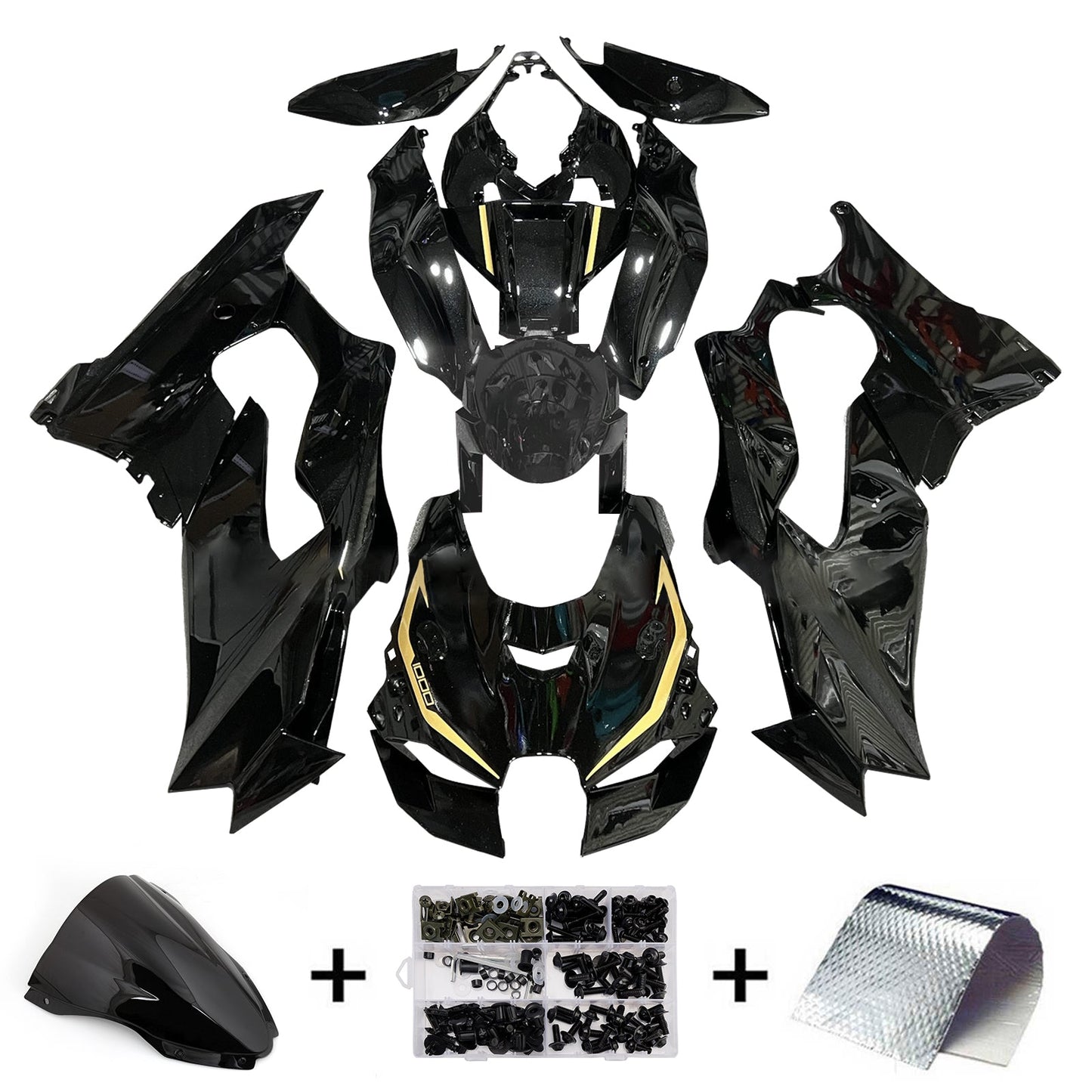 Injection Fairing Kit Bodywork ABS fit For Kawasaki ZX-10R ZX-10RR 2021-2025