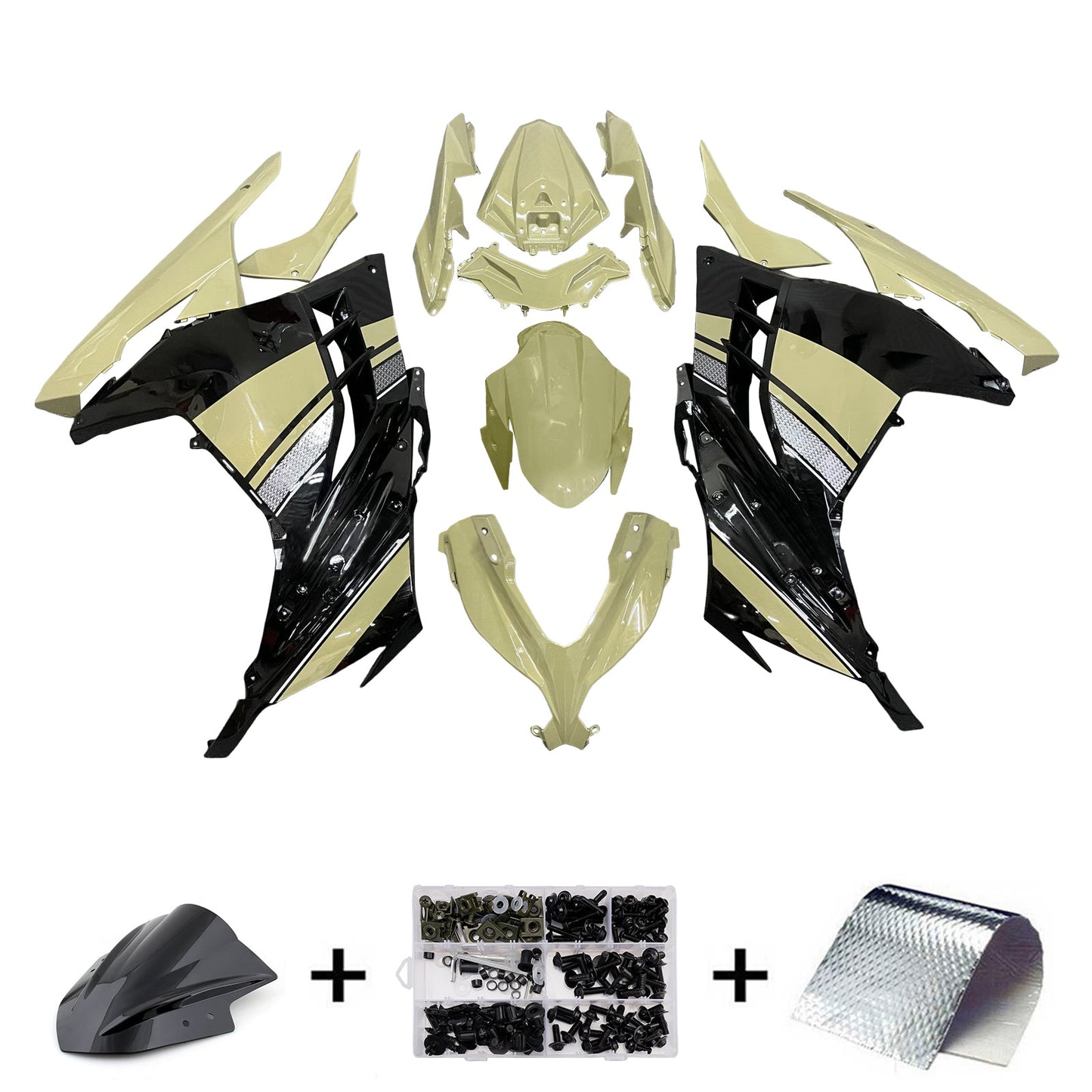 Injection Fairing Kit Bodywork Plastic ABS fit For Kawasaki EX300 Ninja300 2013-2024