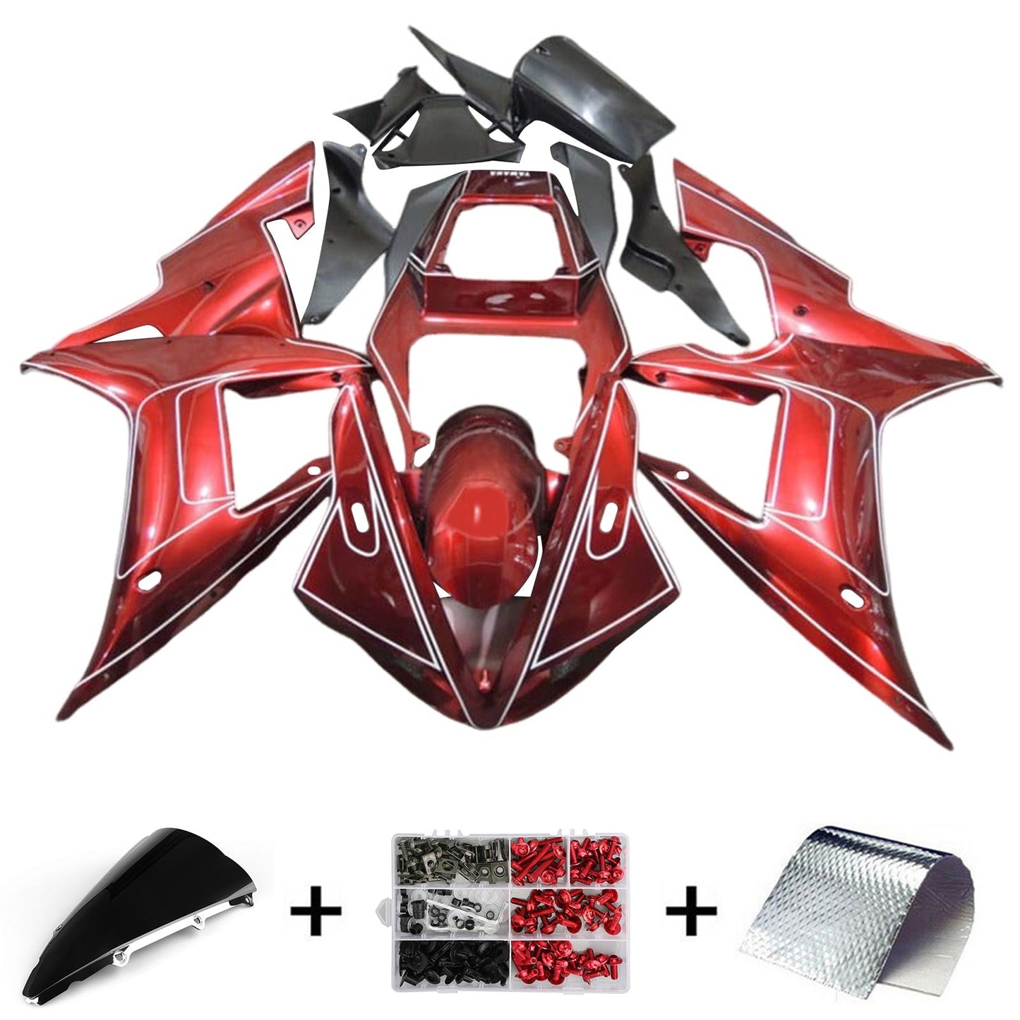 2002-2003 Yamaha YZF 1000 R1 Injection Fairing Kit Bodywork Plastic ABS