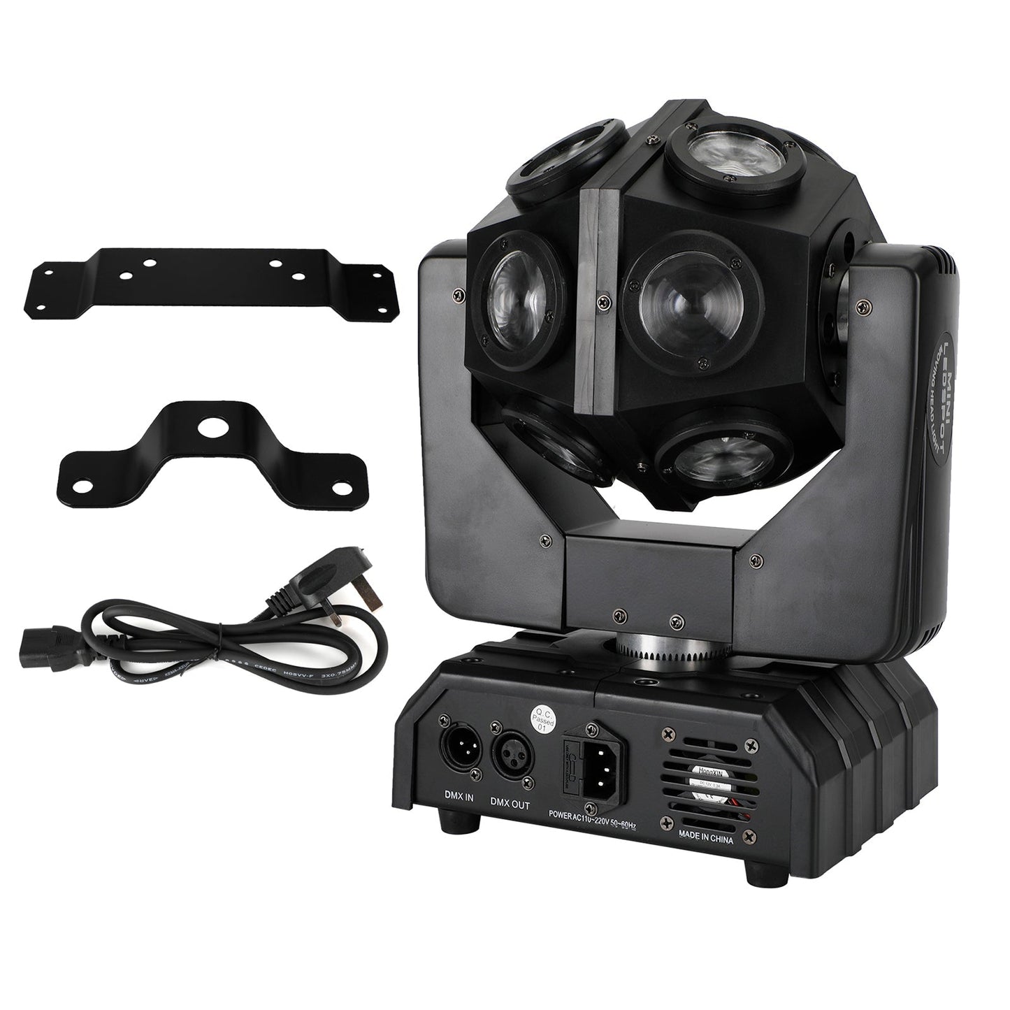 200W Moving Head 12 LED Rotating Beam LED Stage Lights RGBW DJ Disco Party DMX UK