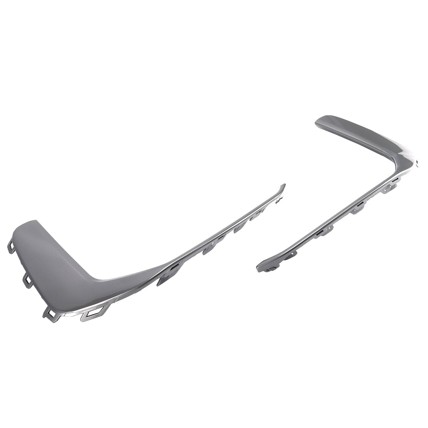 2019-2023 Audi A6 C8 S-Line S6 2PCS Front Fog Light Lamp Trim Gray