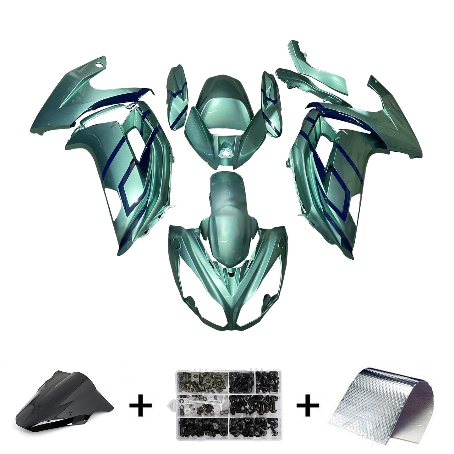Injection Fairing Kit Bodywork Plastic ABS fit For Kawasaki ER-6F Ninja650 2012-2016
