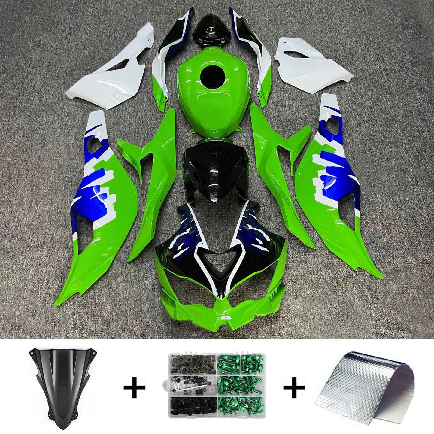 2019-2025 Kawasaki Ninja ZX-25R Amotopart Injection Fairing Kit Bodywork ABS #102