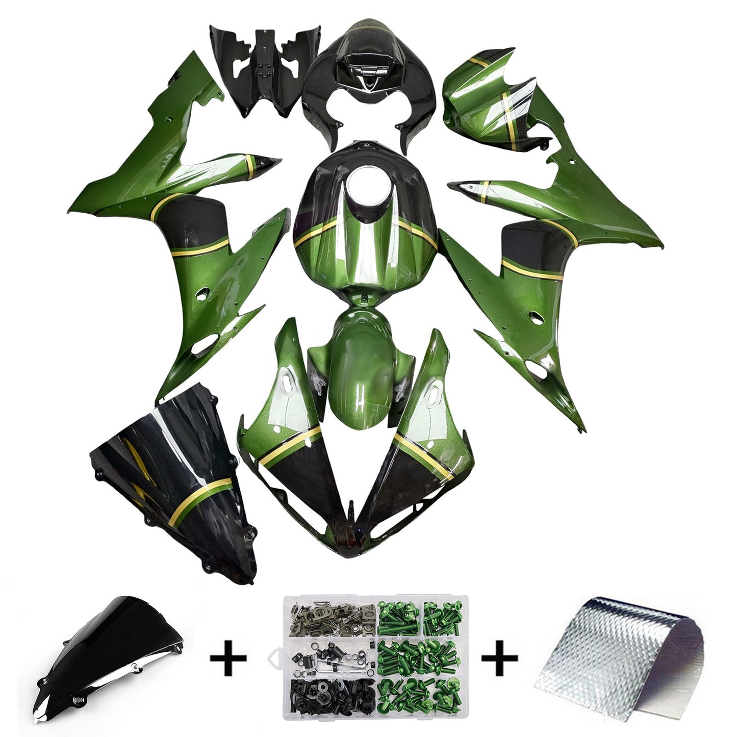 Injection Fairing Kit Bodywork Plastic ABS For Yamaha YZFR1 YZF-R1 2004-2006