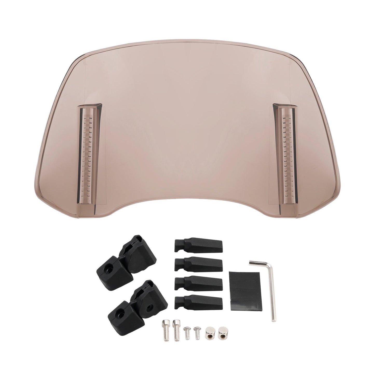 Universal Adjustable Windshield Clip On Wind Screen Deflector Extension Spoiler