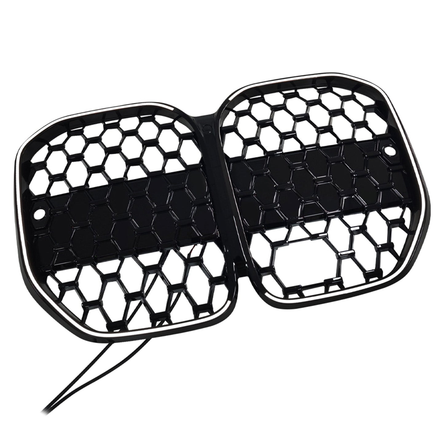 2020-2025 Fit BMW 4 Series G22 G23 G82 W/ ACC Black Front Bumper Grille Grill