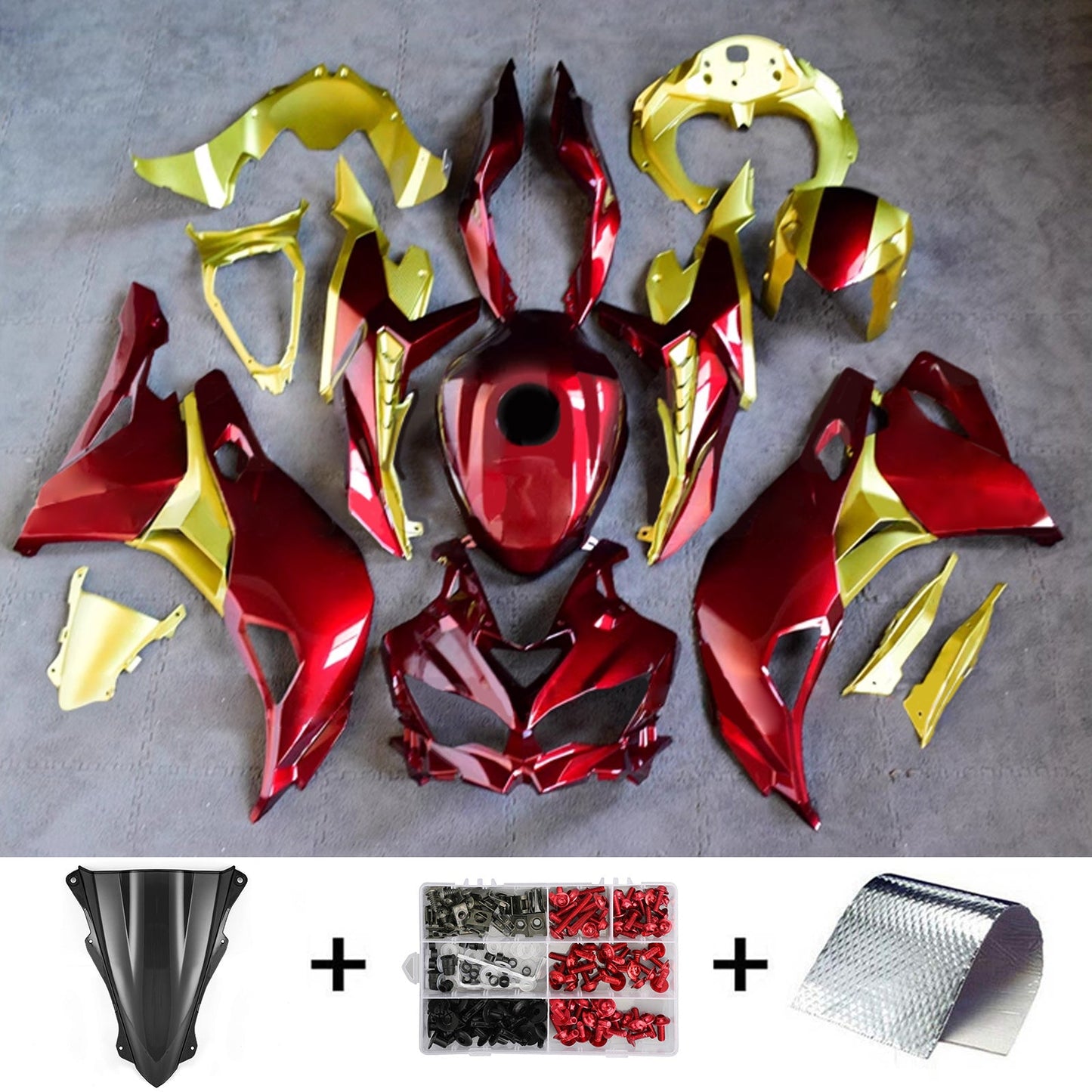 2019-2025 Kawasaki Ninja ZX-25R Amotopart Injection Fairing Kit Bodywork ABS #102