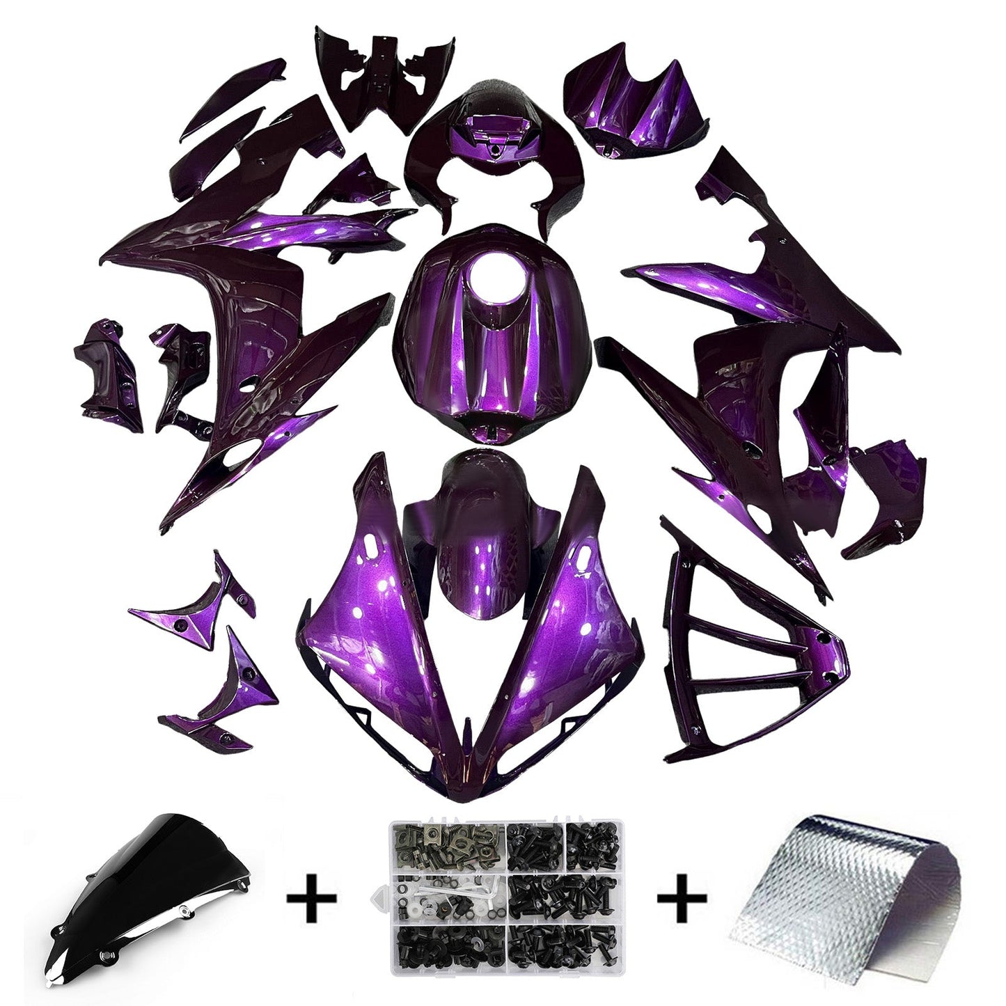 Injection Fairing Kit Bodywork Plastic ABS For Yamaha YZFR1 YZF-R1 2004-2006