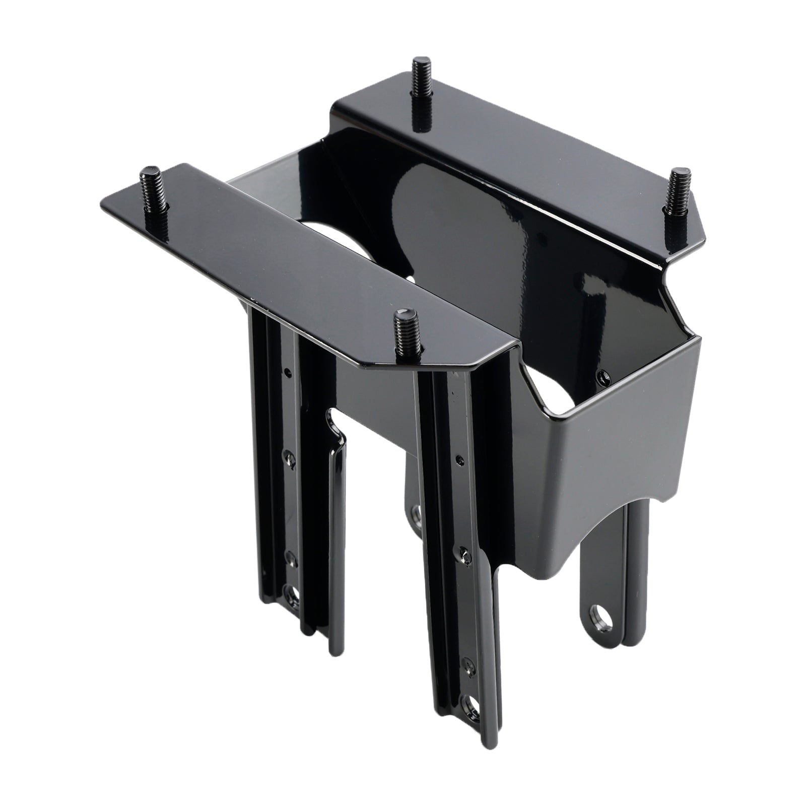 CB Front Fairing Support Mount Brackets For 1998-2013 Harley Road Glide - Black Powder-Coated Steel, Direct Fit, 1-Year Warranty