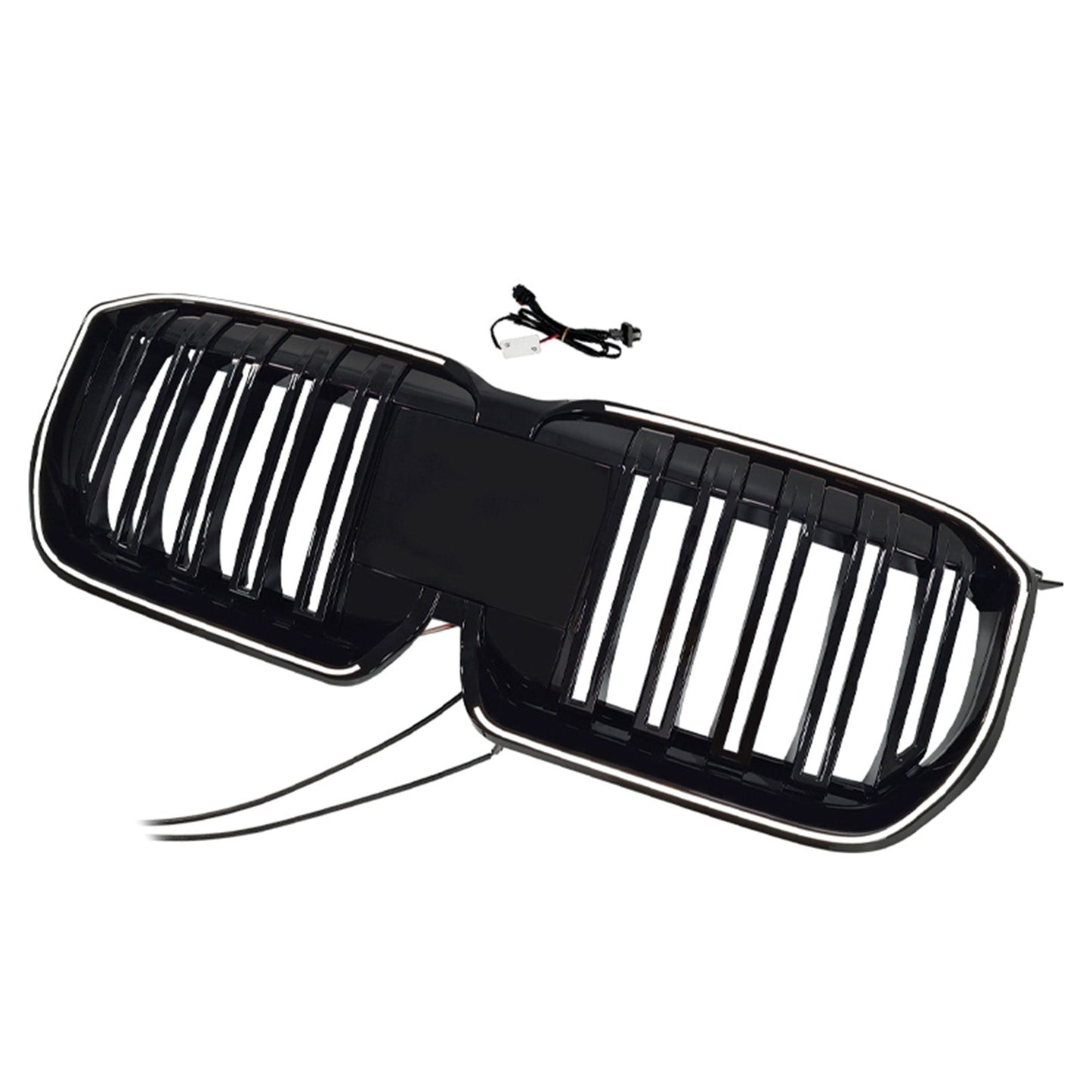 2023-2025 Fit BMW X1 U11 U12 Double Slat Black Front Bumper Kidney Grill Grille