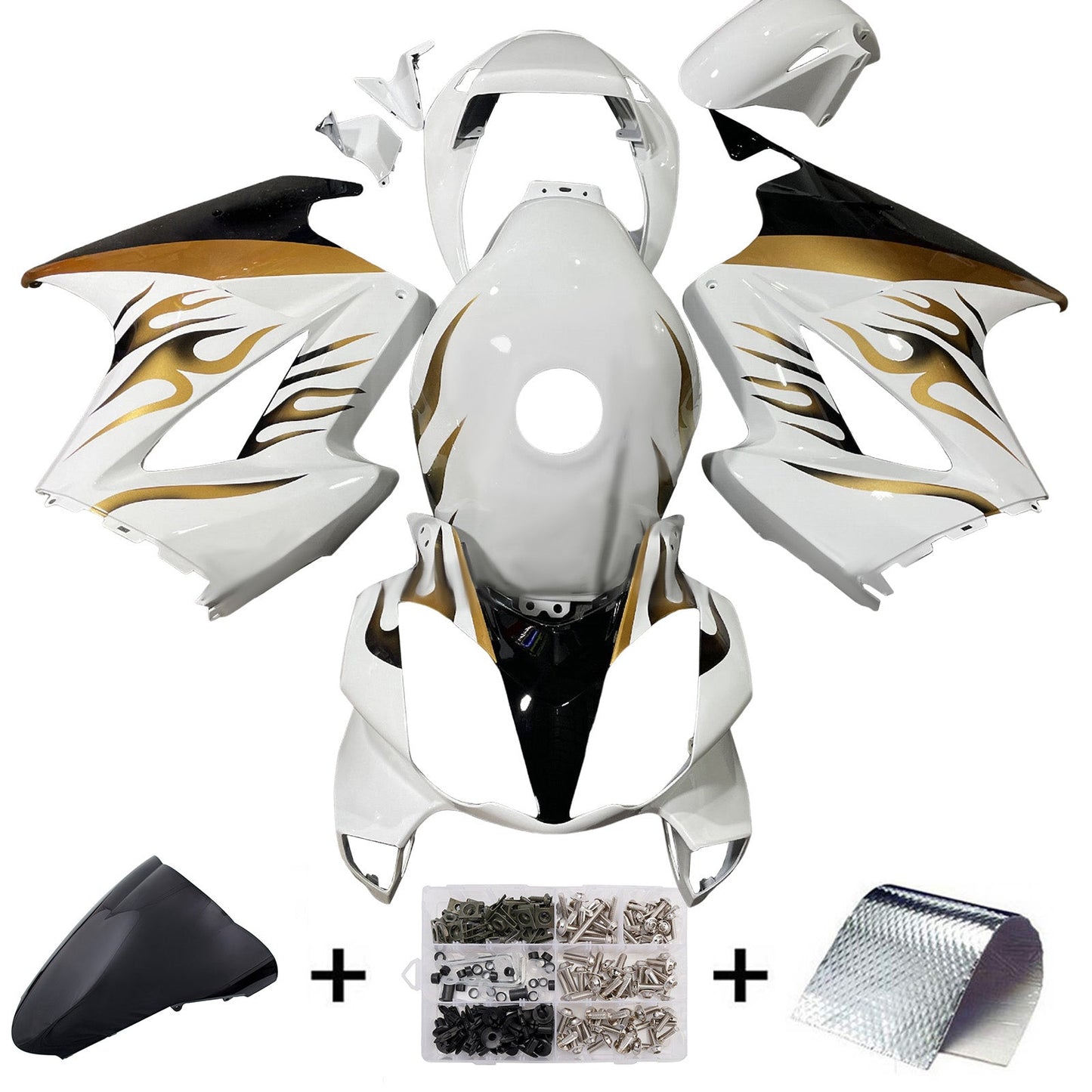 Injection ABS Plastic Bodywork Fairing Fit For Honda VFR800 2002-2012