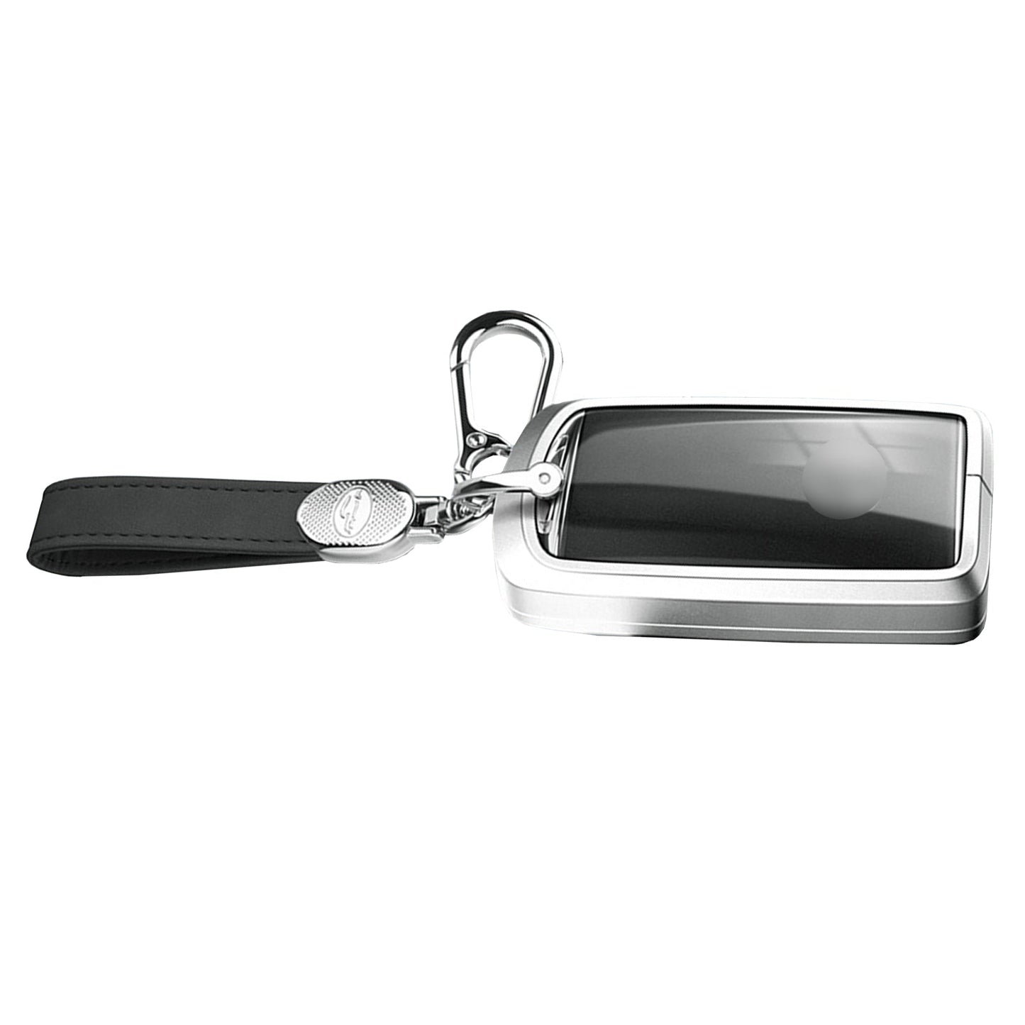 Aluminum Alloy TPU Silvery Car Key Case Cover With Buckle For Mazda CX-4 CX-5