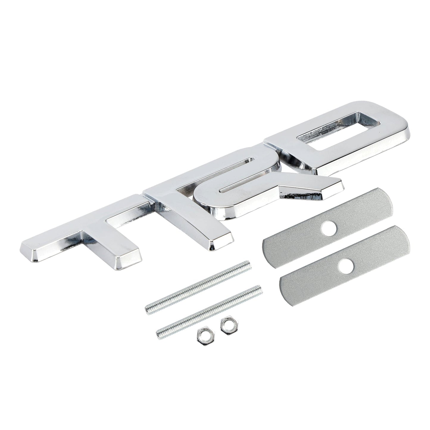 Silver TRD Grille Badge Emblem for Tacoma Tundra 4Runner