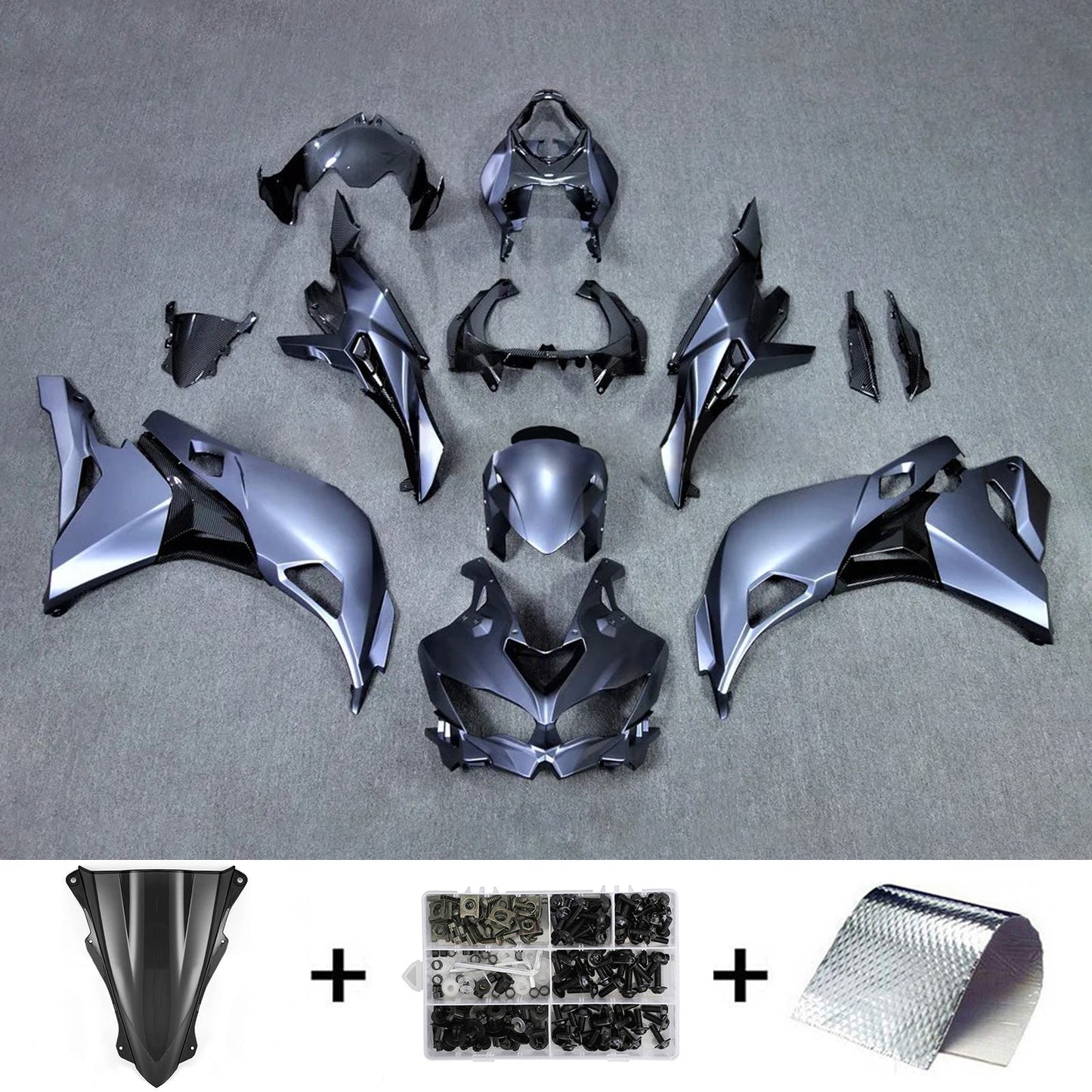 2019-2025 Kawasaki Ninja ZX-25R Amotopart Injection Fairing Kit Bodywork ABS #102