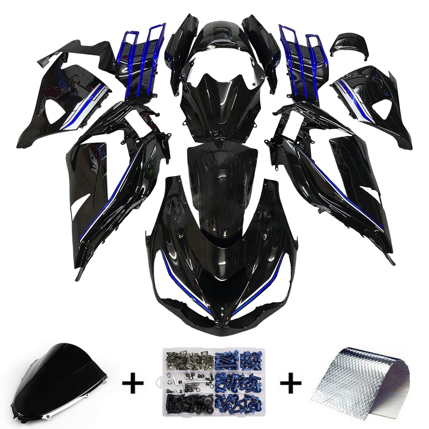 Injection Fairing Kit Bodywork fit For Kawasaki ZX14R ZZR1400 2012-2025