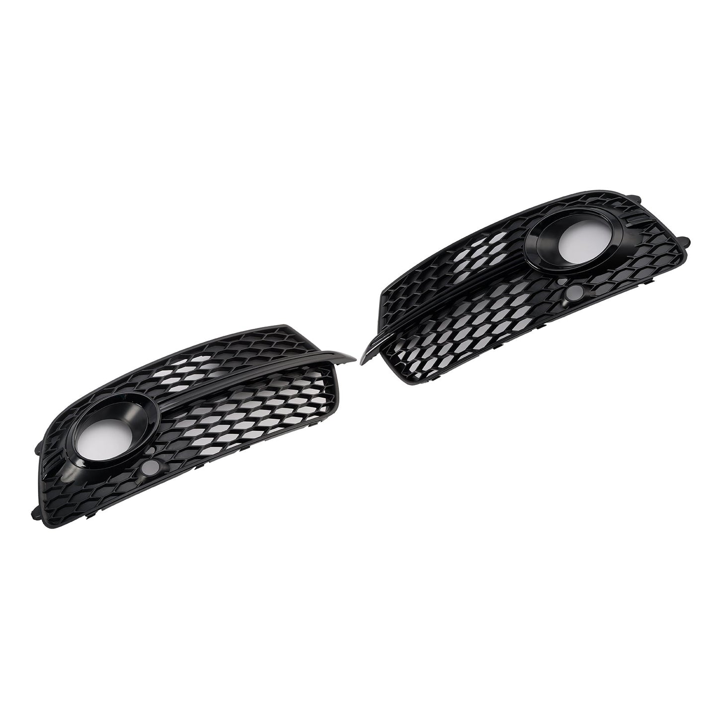 Front Bumper Fog Light Grill Grille Fit Audi Q5 S-Line SQ5 2013-2017 Black