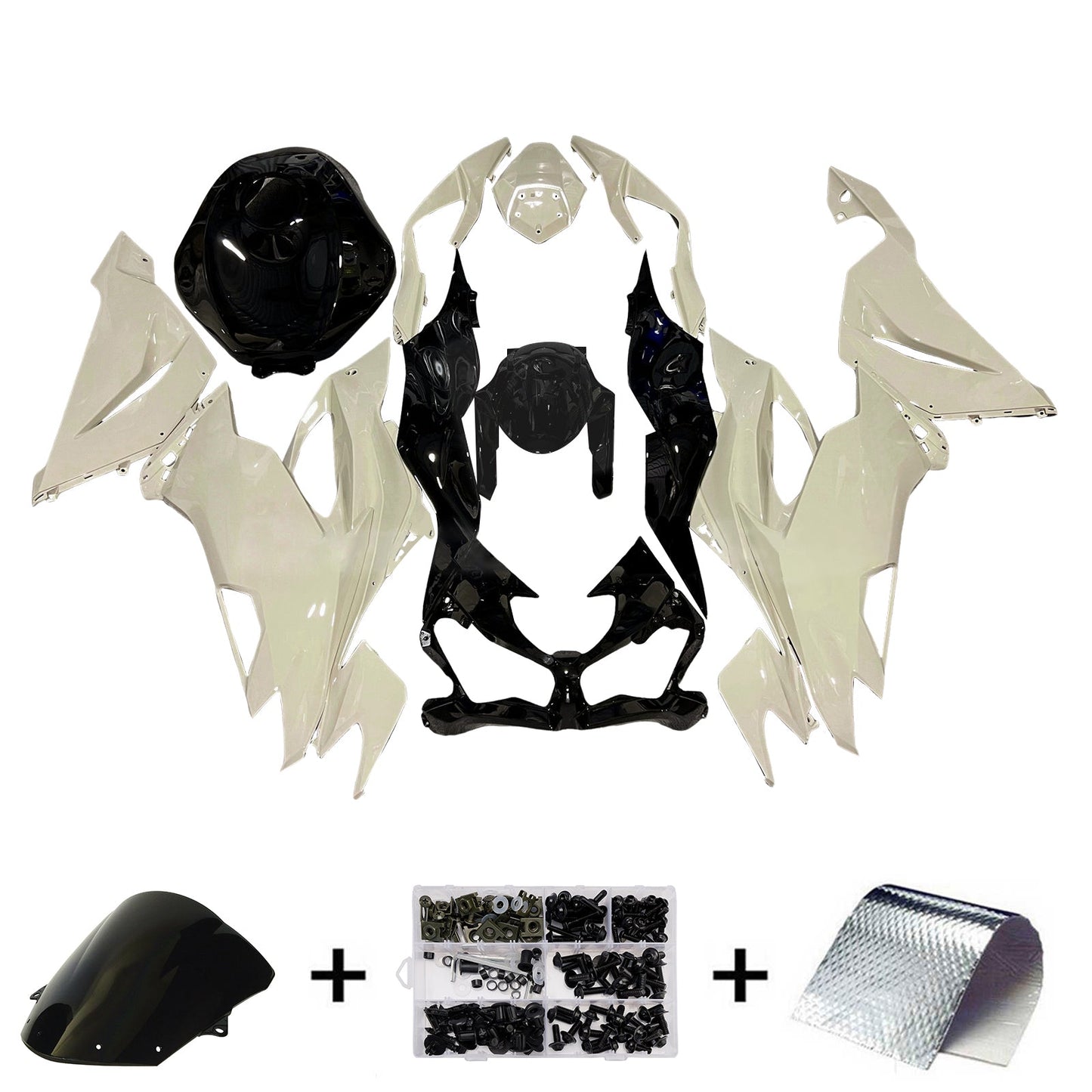 Injection Fairing Kit Bodywork Plastic ABS fit For Kawasaki ZX6R 2019-2023