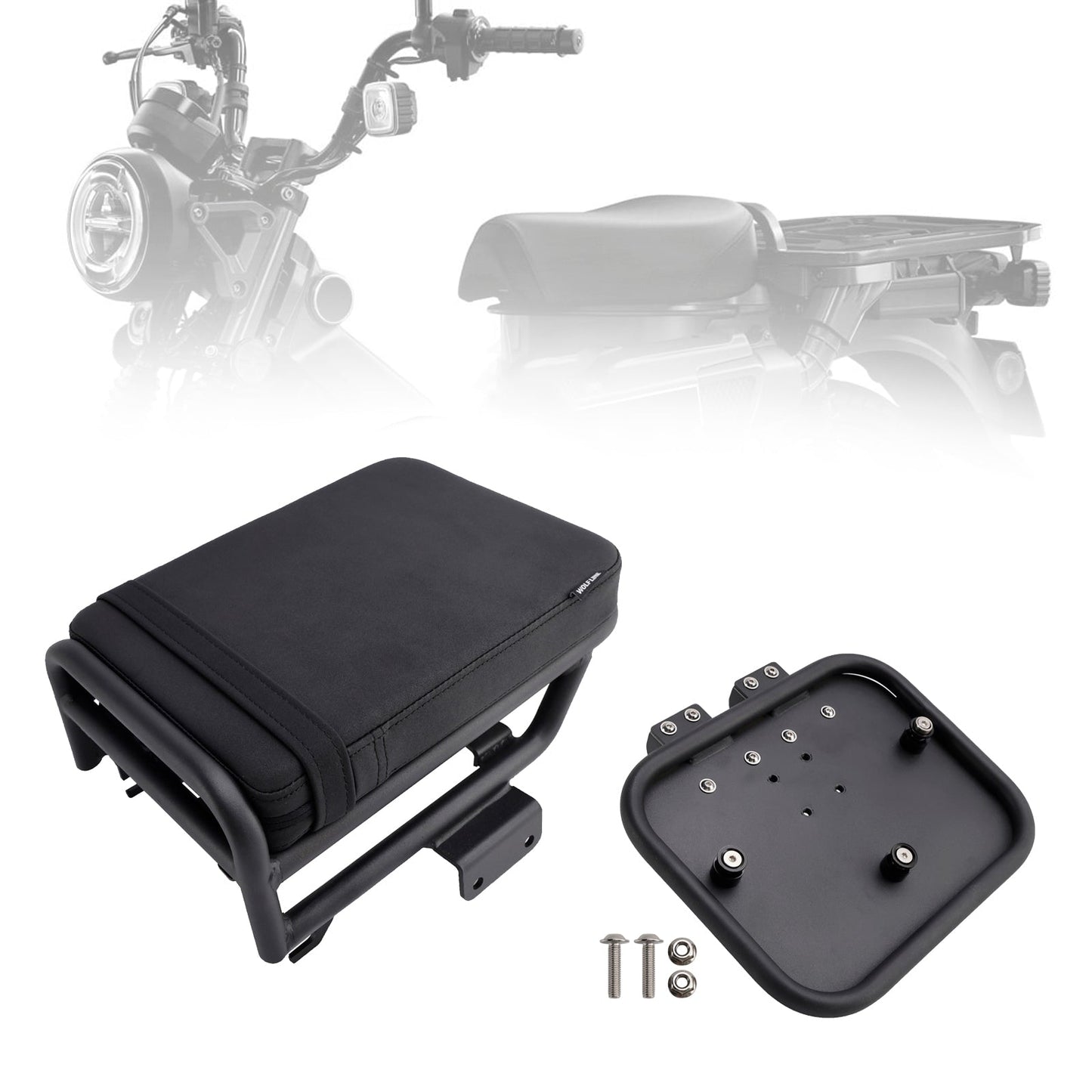 2020-2023 For Honda Ct 125 Huntercub Passenger Seat W/ Saddlebag Bracket Kit Flat