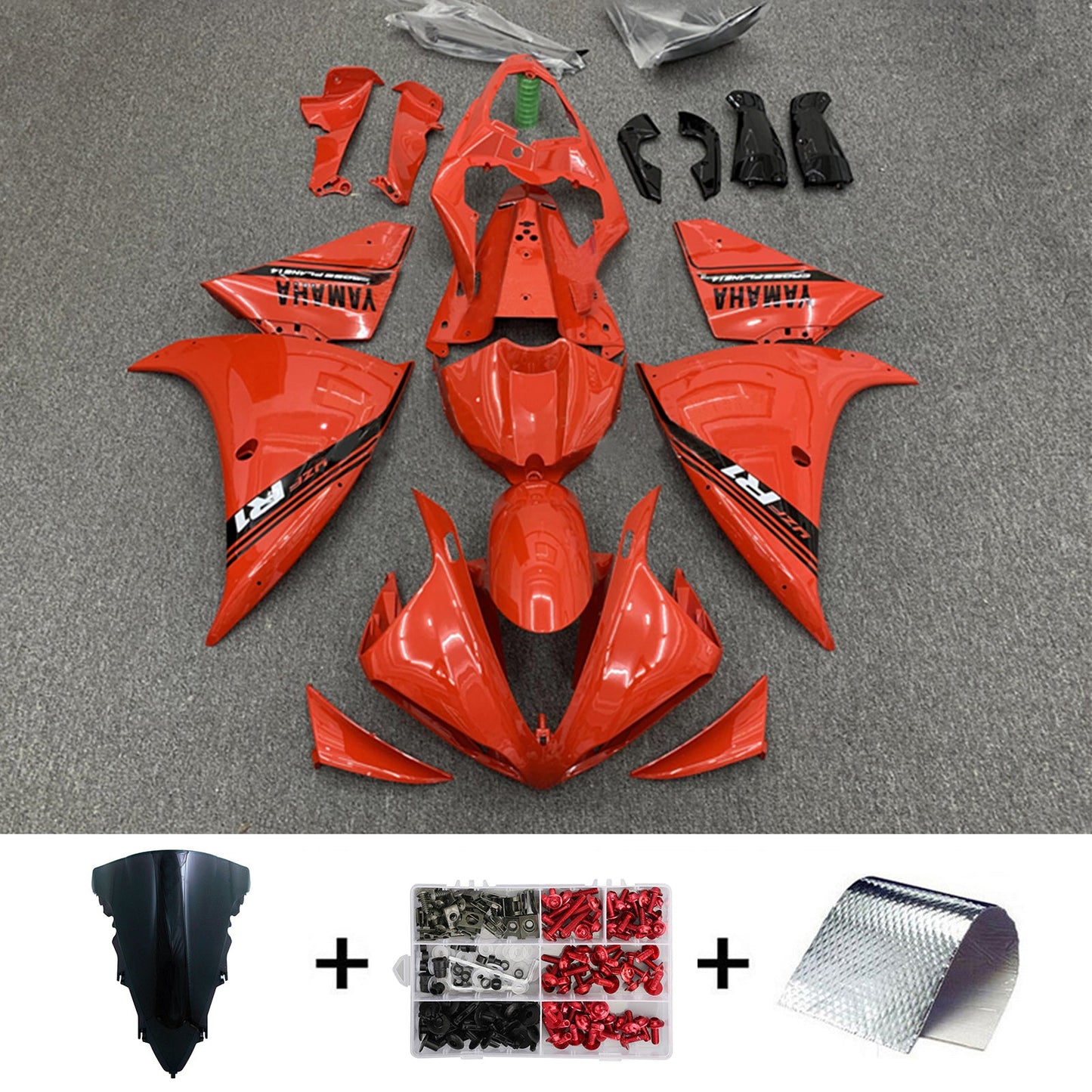 2012-2014 Yamaha YZF-R1 Injection Fairing Kit Bodywork Plastic ABS