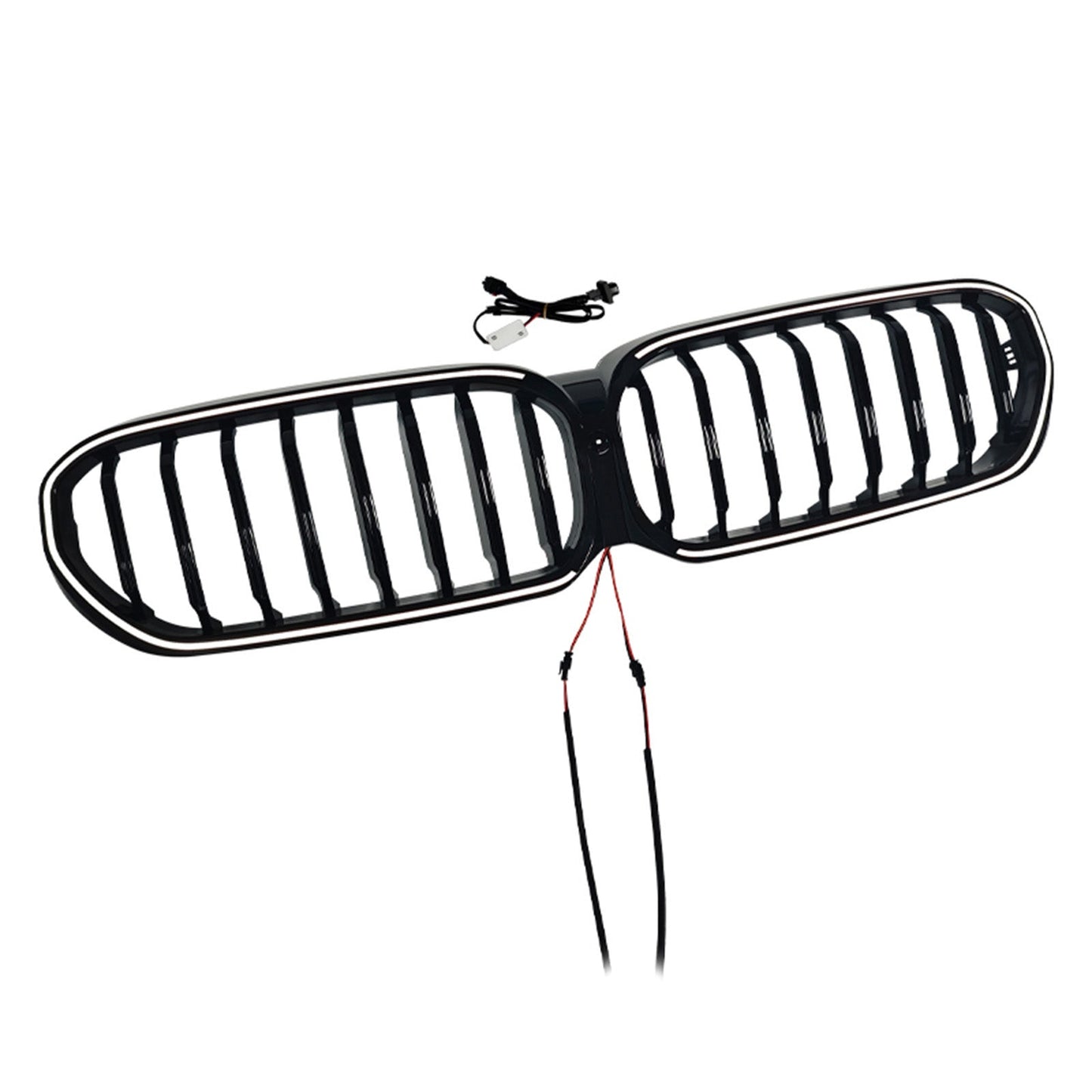 2021-2024 Fit BMW 5 Series G30 G38 Gloss Black Front Kidney Grill Grille