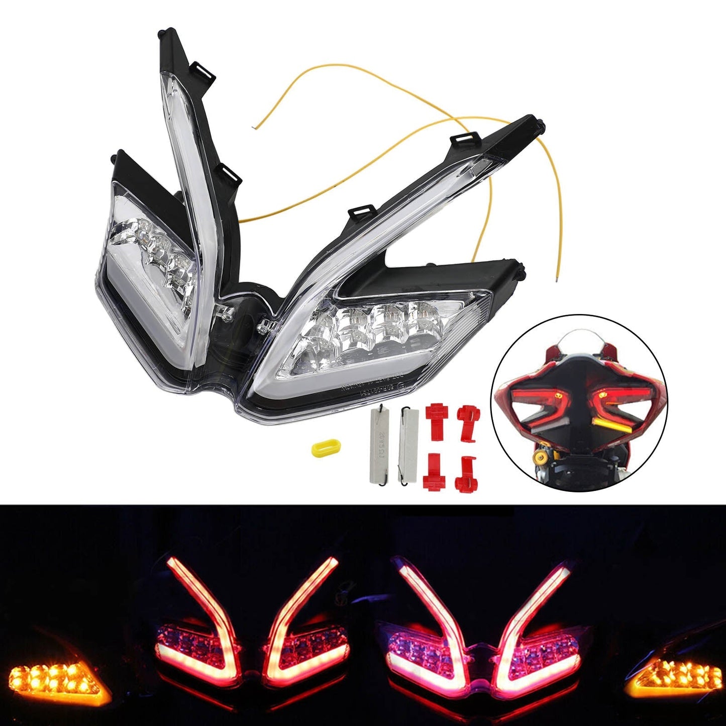 2012-2014 Ducati 1199/S/R Panigale LED Integrated Tail Light Turn Signals
