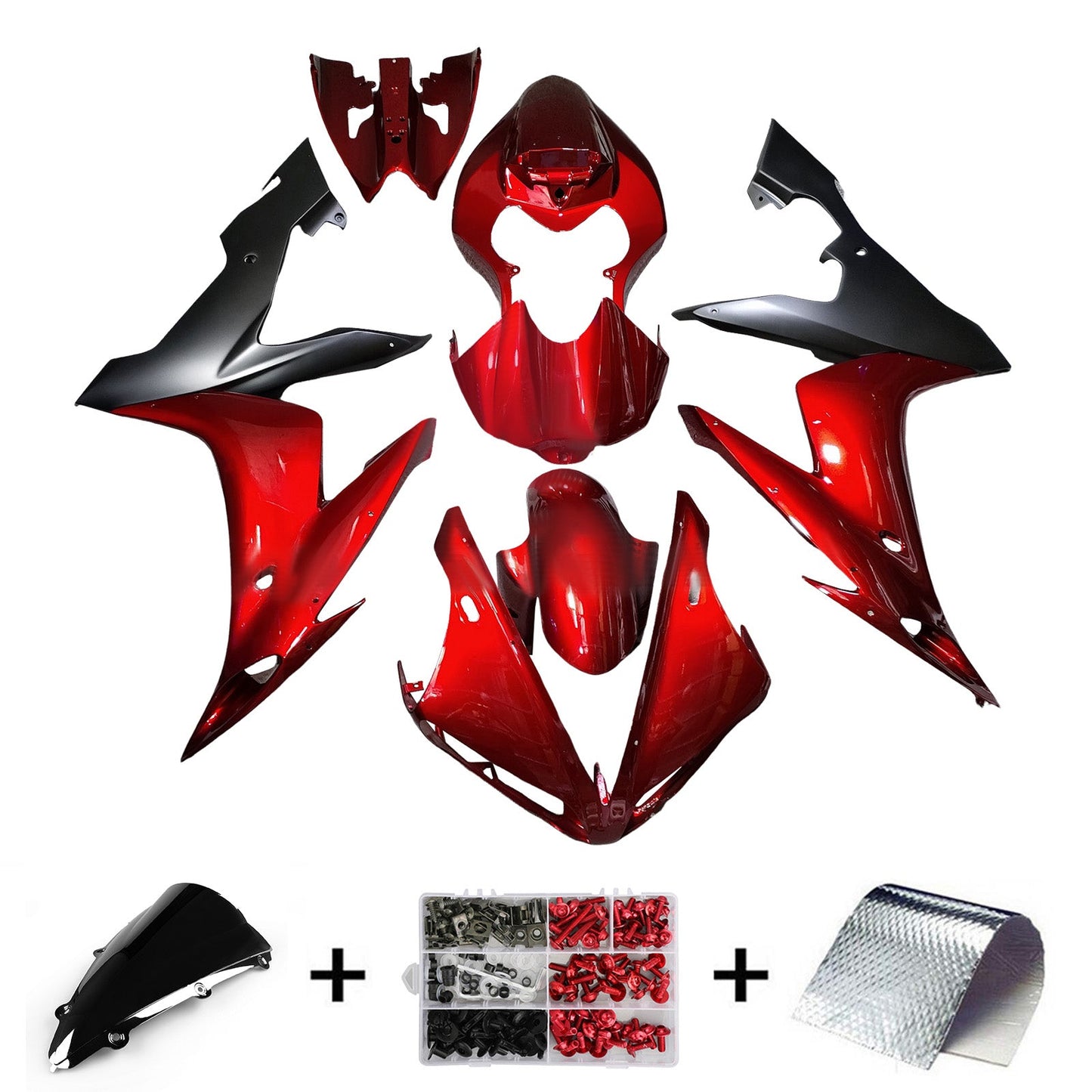 Injection Fairing Kit Bodywork Plastic ABS For Yamaha YZFR1 YZF-R1 2004-2006
