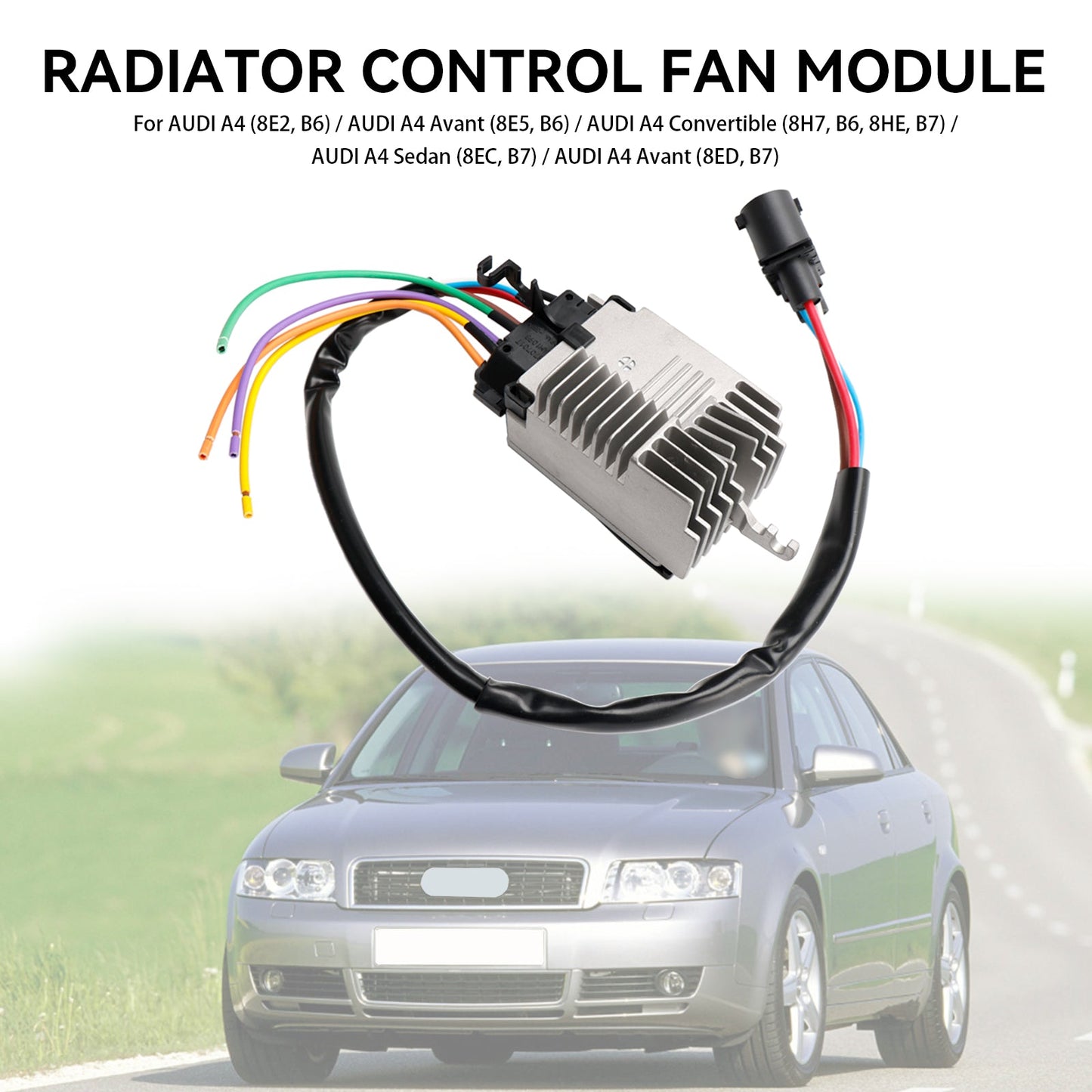8E0959501AB 8E0959501AG Radiator Fan Control Unit Module fit Audi A4 8E2 8E5 B6