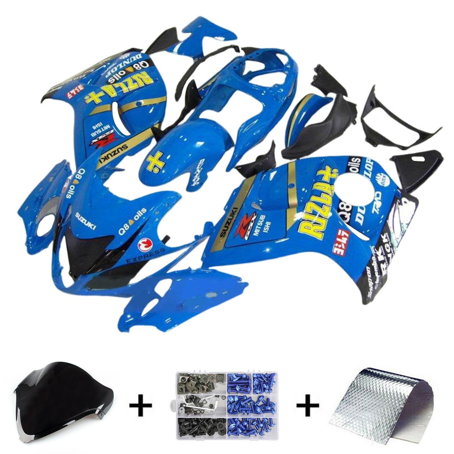 2008-2020 Suzuki Hayabusa GSX1300R Injection Fairing Kit Bodywork Plastic ABS