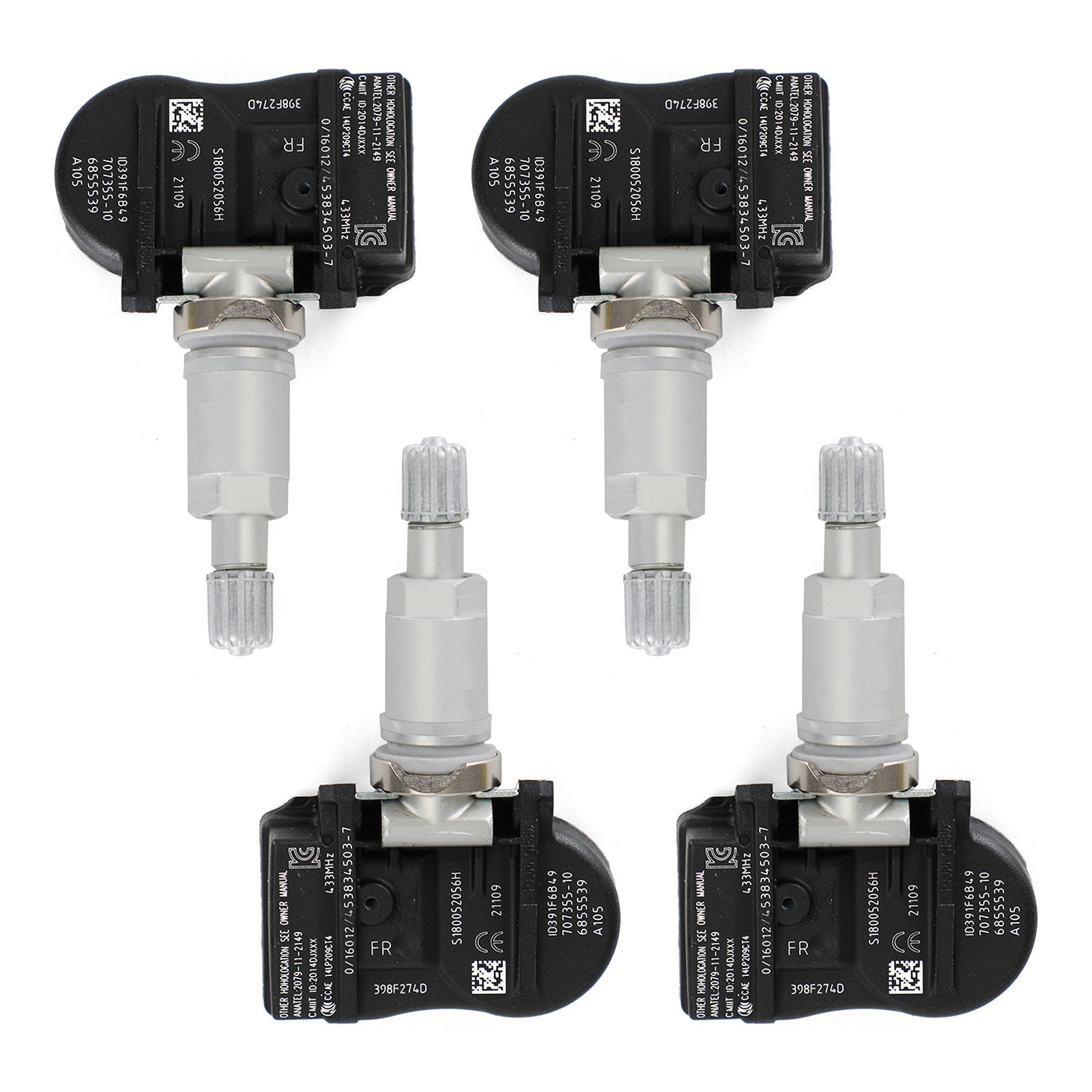 4x TPMS Tire Pressure Sensor 6855539 For BMW 2014-2018 M3 M4 F30/F32 F ...