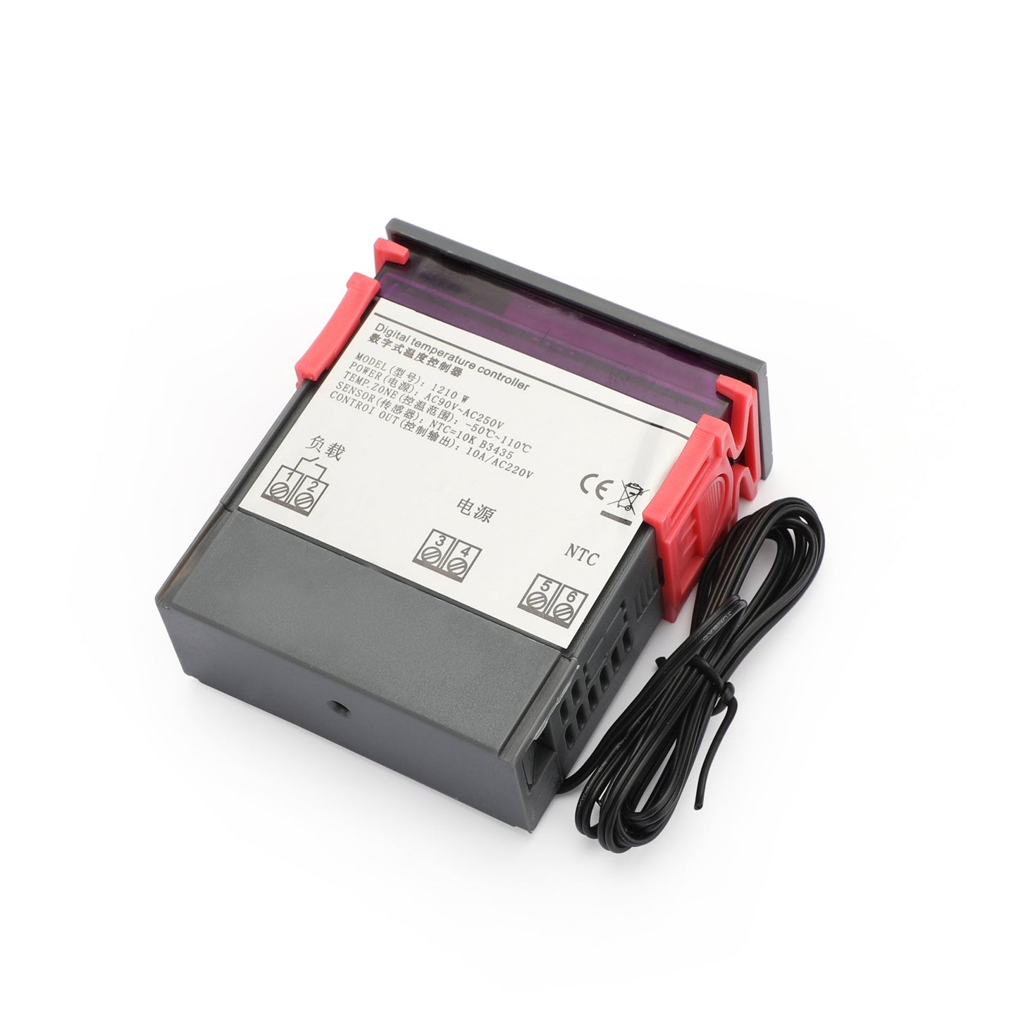 10A Digital Temperature Controller Thermostat 90~250V 110-220V MH1210W w/Sensor