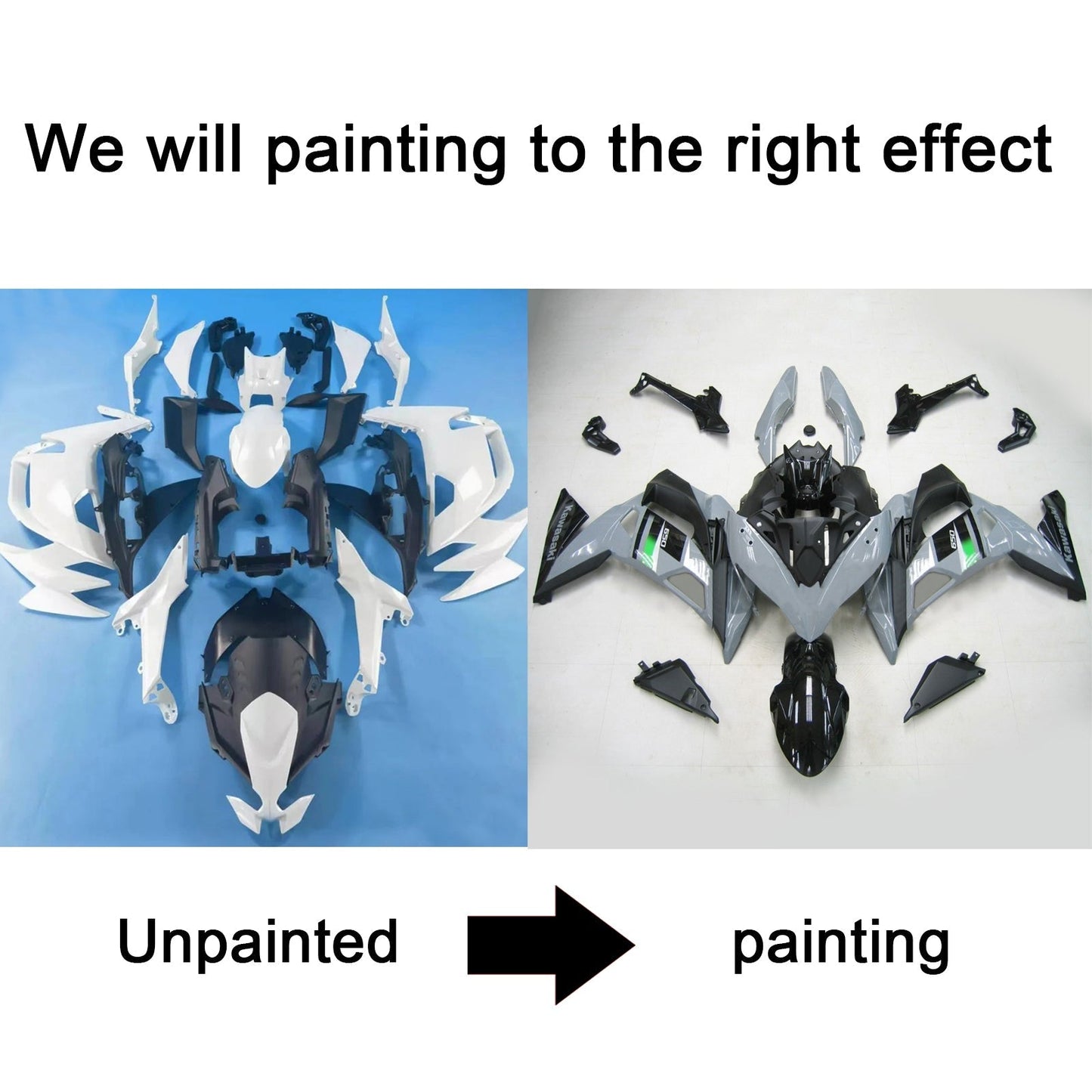 2020-2024 Kawasaki ER-6F Ninja650 Injection Fairing Kit Bodywork ABS #101