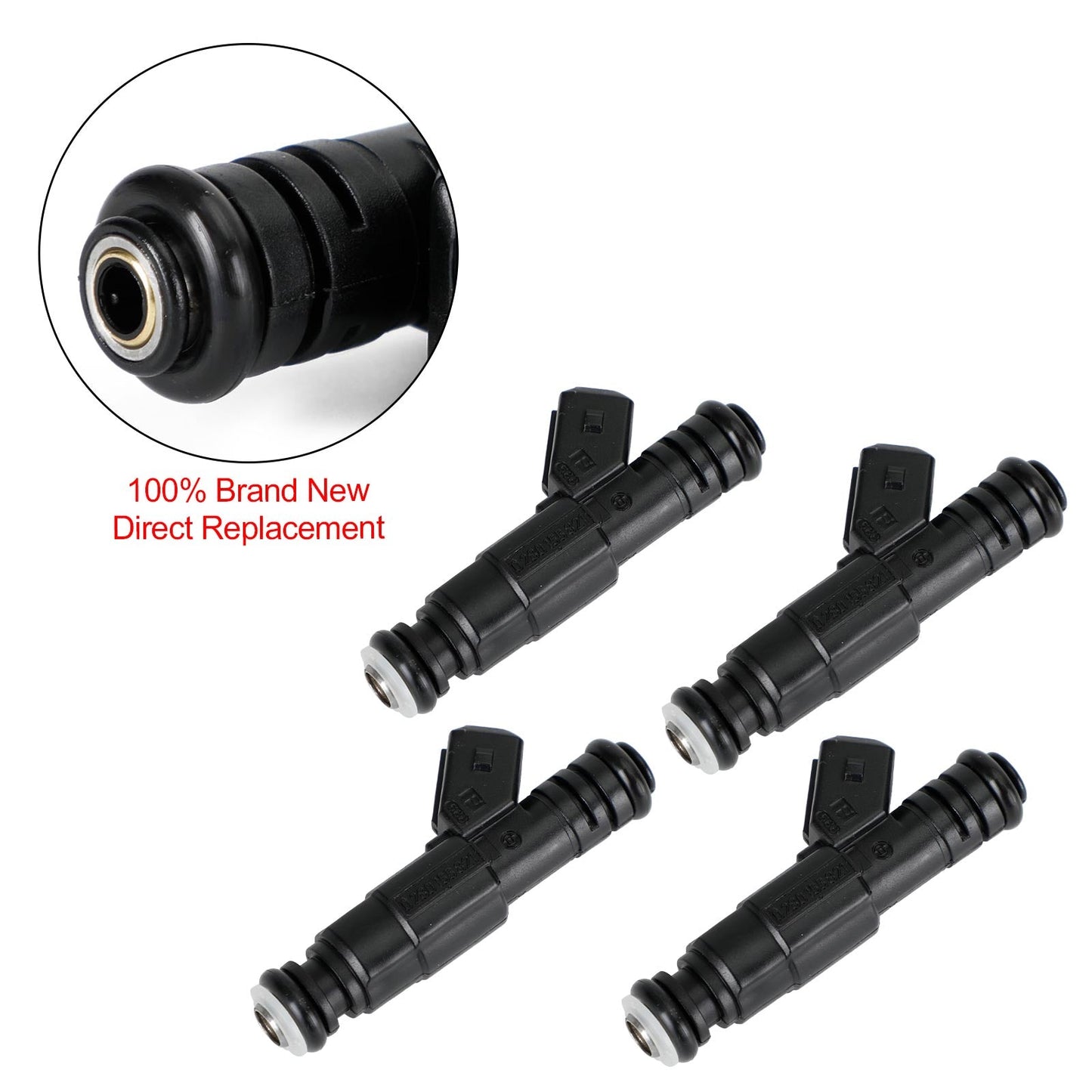 4PCS Fuel Injector 0280155821 Fit Mercedes-Benz W124 R129 W140 W202 W210