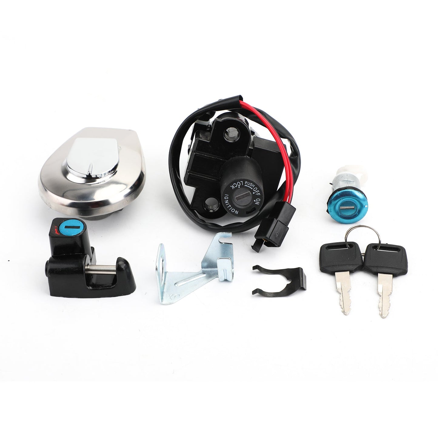 Ignition Switch Fuel Gas Cap Seat Lock Set Keys For Honda CB750 Nighthawk 91-03