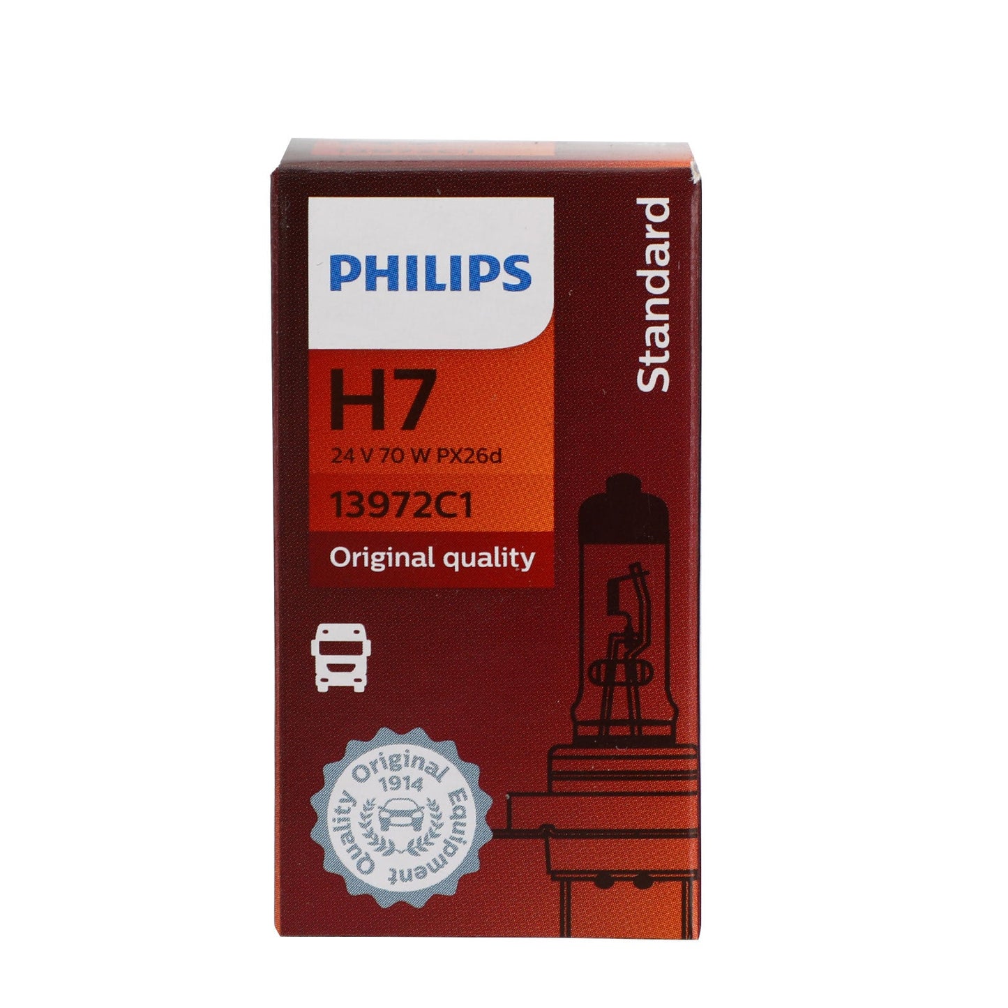 For Philips H1 Quartz Halogen Headlight 24V 70W P14.5s 13258C1