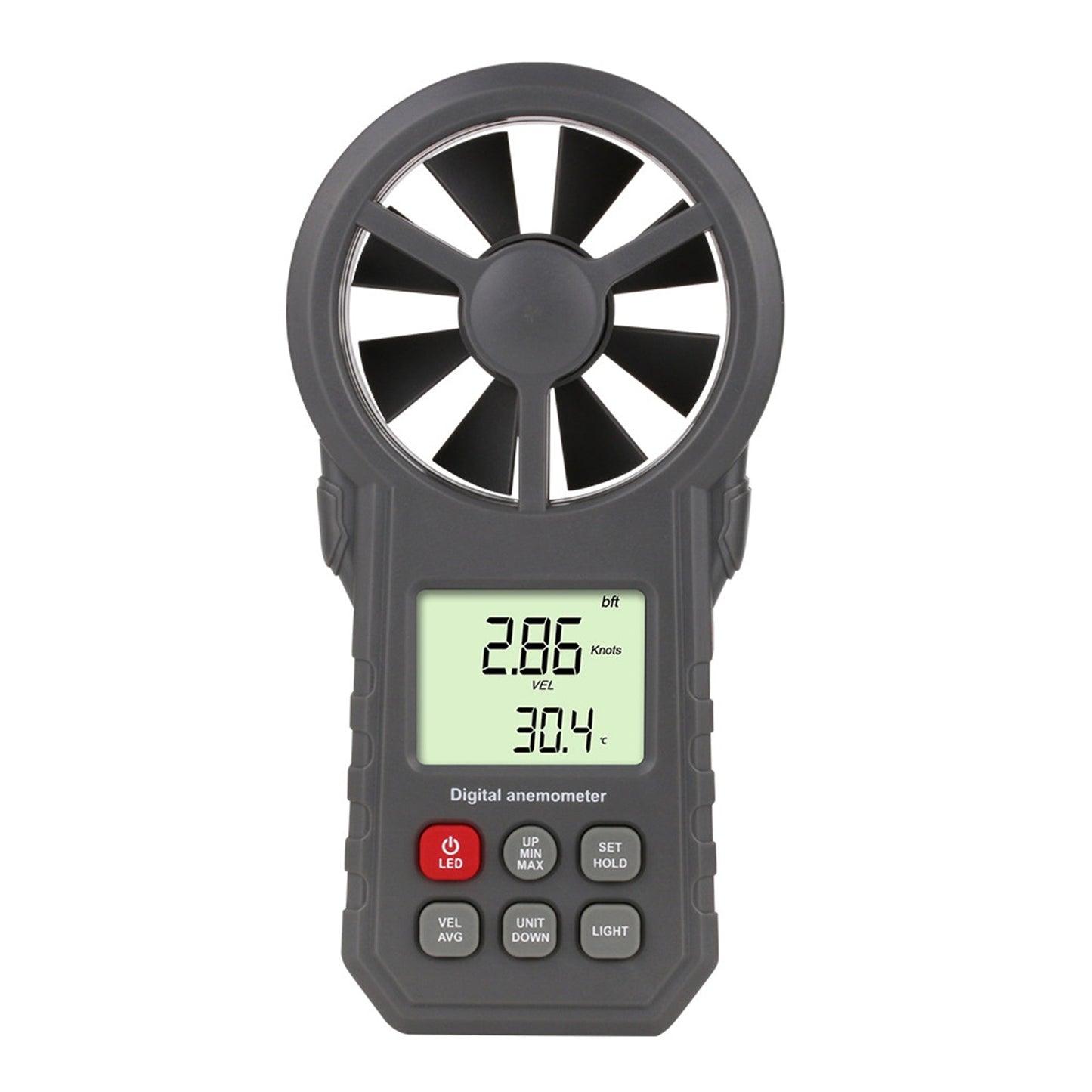Digital Anemometer Thermometer Handheld Wind Speed Meter Gauge Air Flow Tester