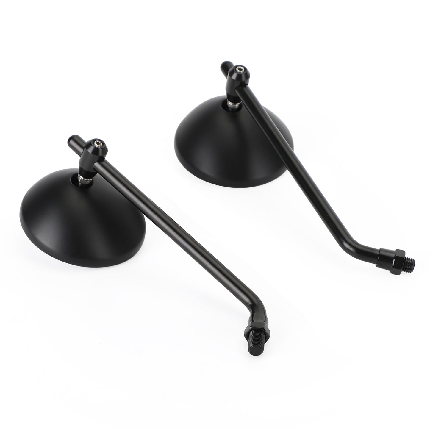 Mirror 3" Round Universal Black For Cafe Classic Bobber Chopper Custom Tracker