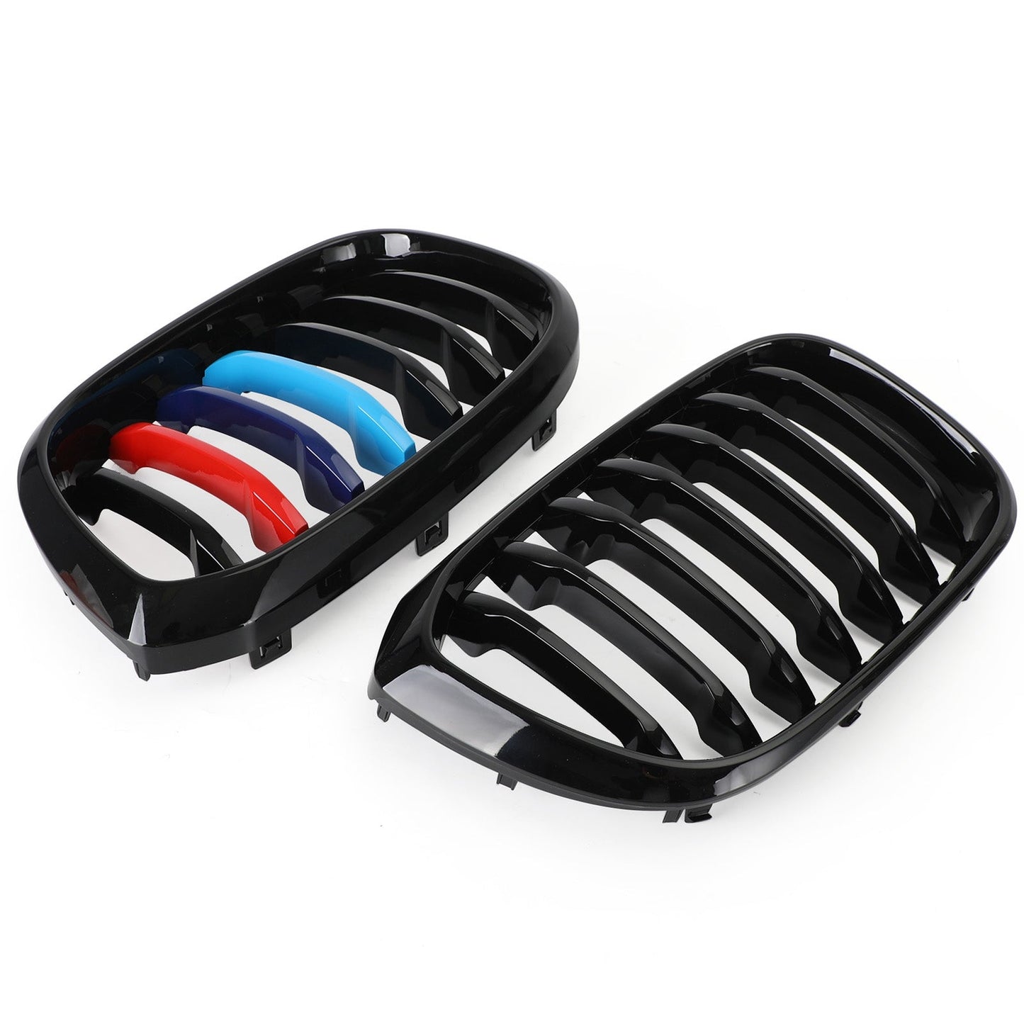 Pair M-Color Kidney Grill Grille 51138469959 fit BMW G01 X3 G02 X4 Gloss Black