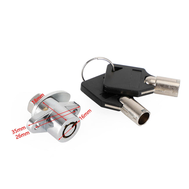 Saddlebag Lock 4 Keys Kit for 93-13 Touring FLH FLT 90686-92 53710-93 53848-00