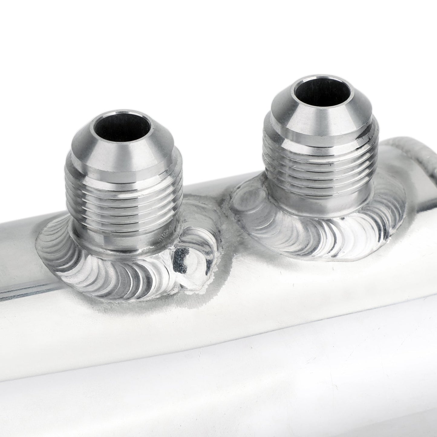 Aluminium Engine Oil Catch Can Reservoir Tank Breather Oil Separator Silver