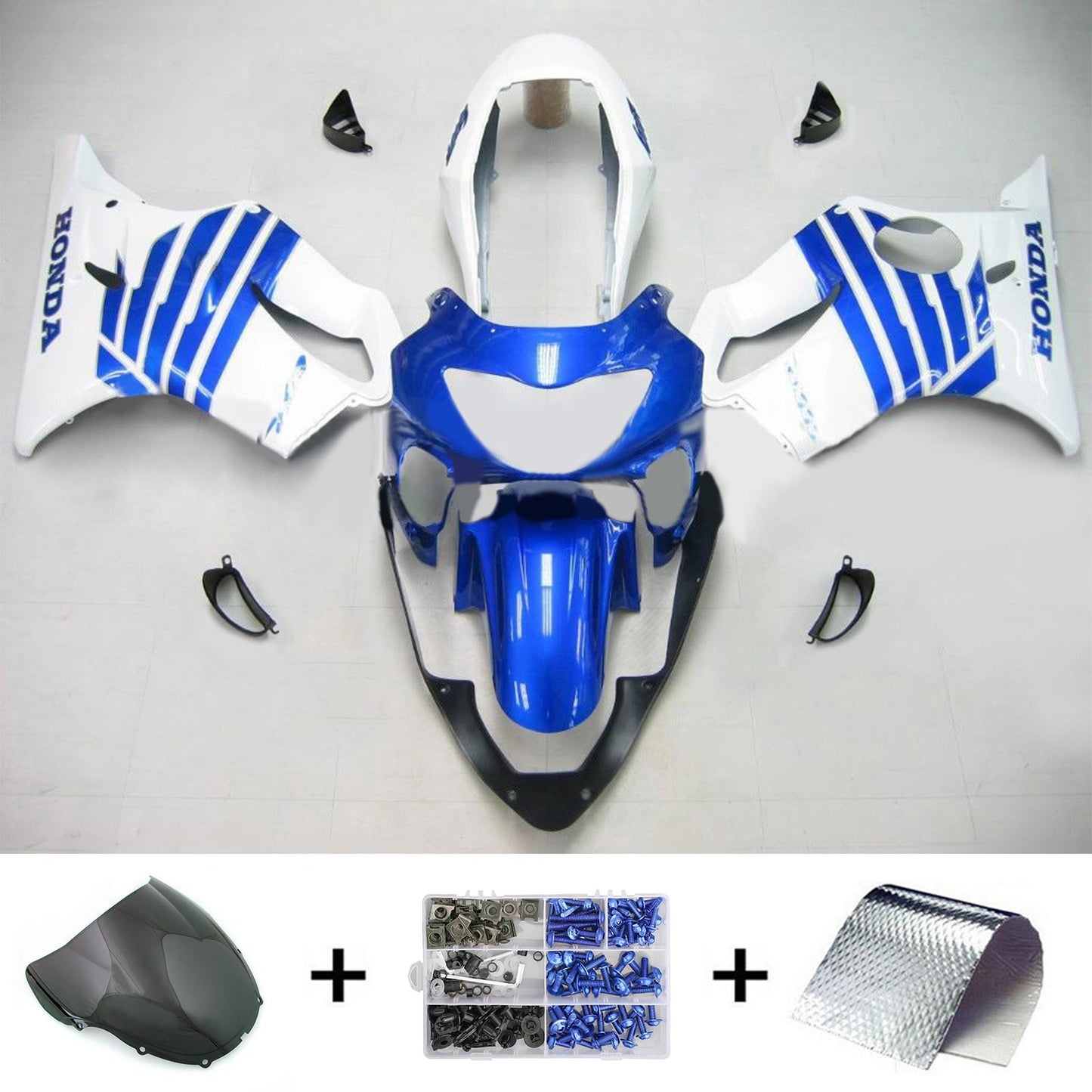 1999-2000 Honda CBR600F4 Amotopart Injection Fairing Kit Bodywork Plastic ABS #112