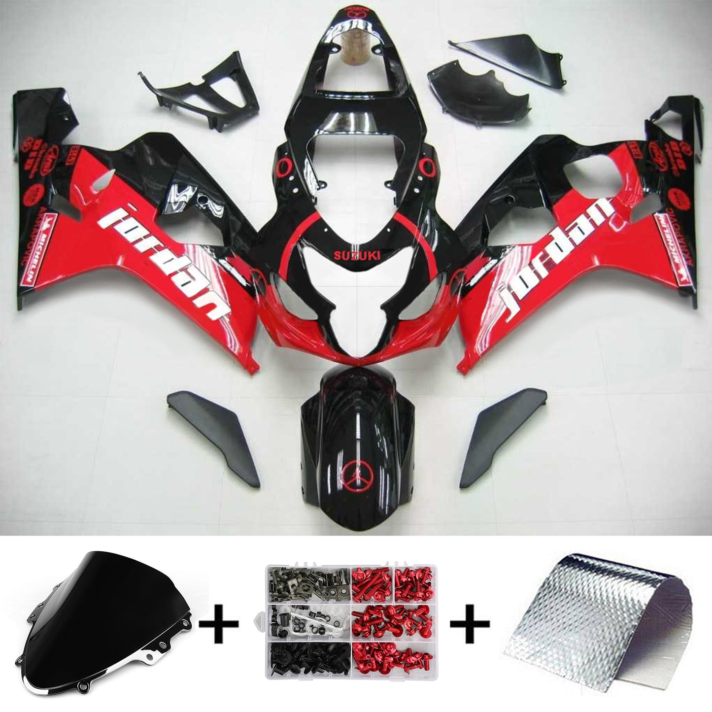 2004-2005 Suzuki GSXR 600/750 K4 Amotopart Injection Fairing Kit Bodywork Plastic ABS #109