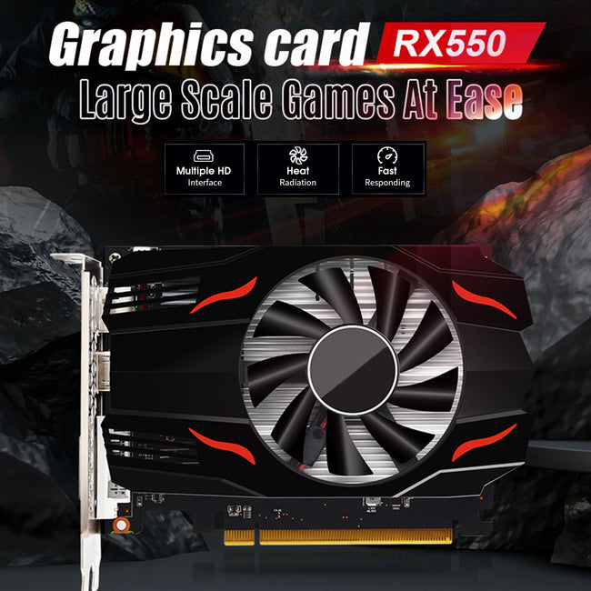 RX550 DDR5 4G Graphics Card Independent Graphics Card HD Display Interface