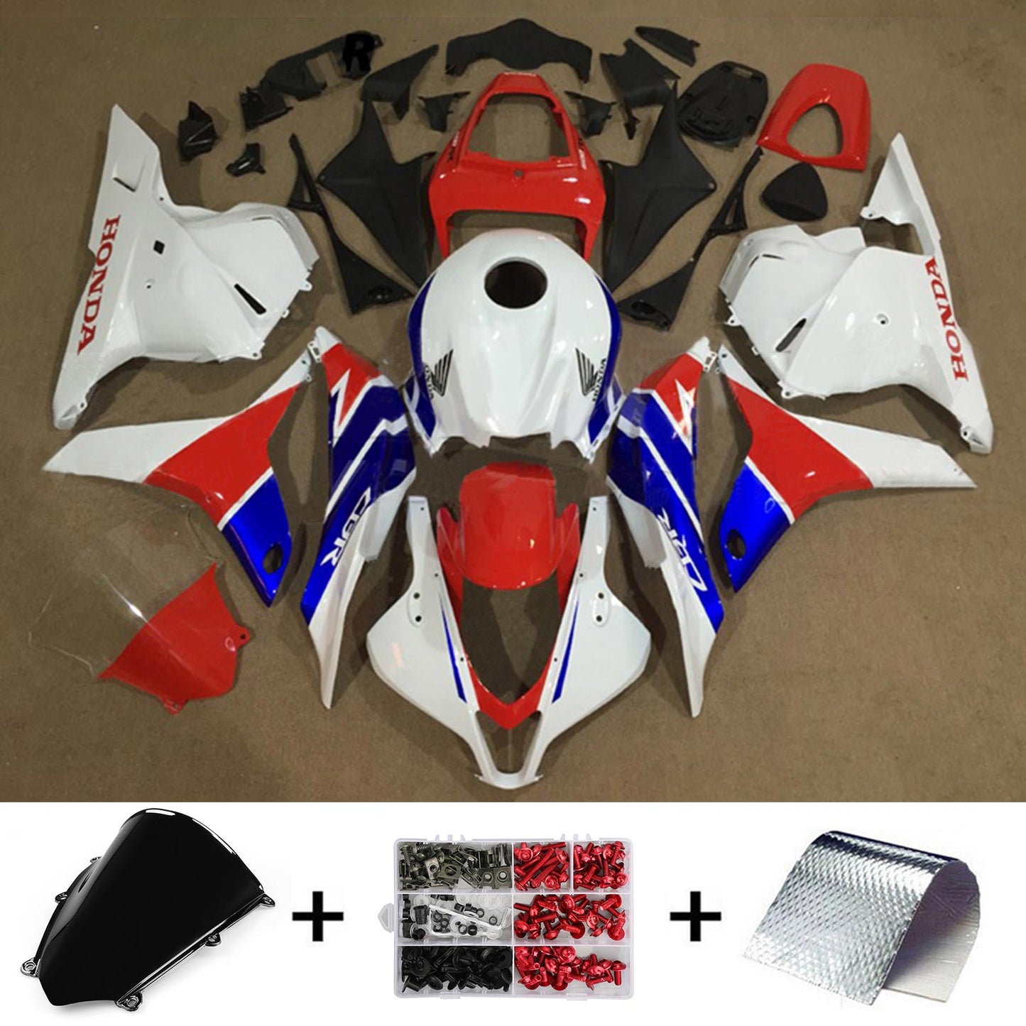 2009-2012 Honda CBR600RR F5 Injection Fairing Kit Bodywork Plastic ABS#176