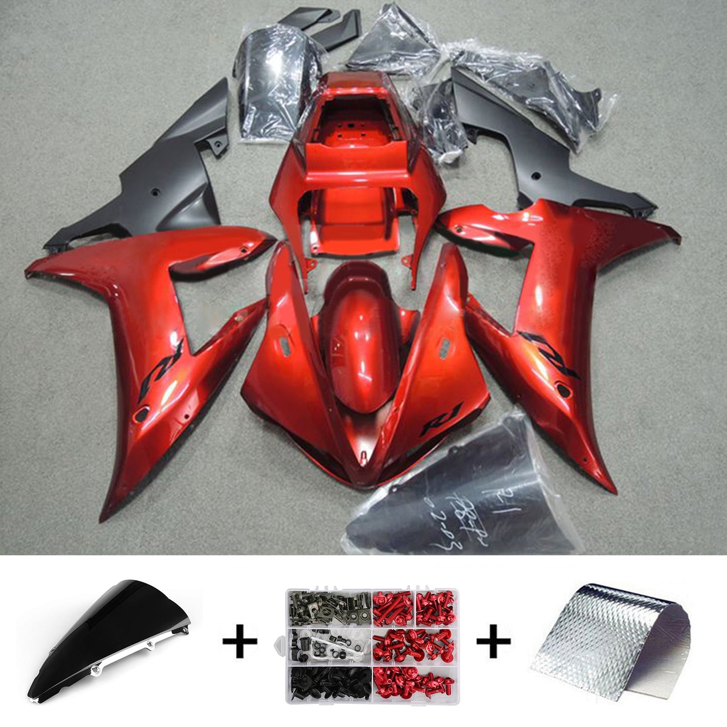 2002-2003 Yamaha YZF-R1 Injection Fairing Kit Bodywork Plastic ABS#33
