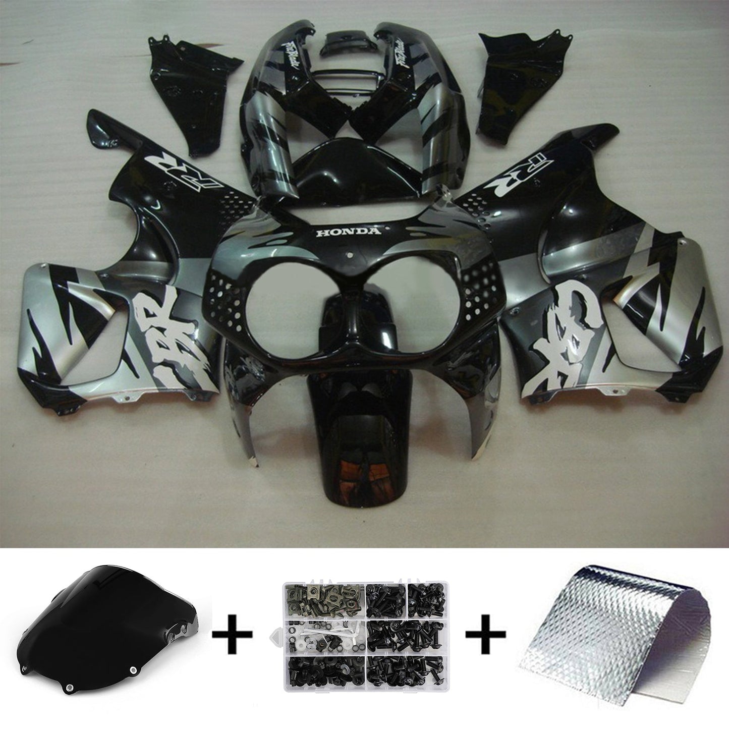 1992-1993 Honda CBR900RR 893 Amotopart Injection Fairing Kit Bodywork Plastic ABS #114