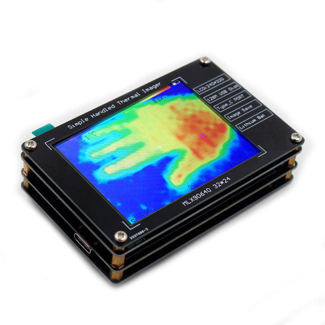 MLX90640 Digital Thermal Imager 2.8" Infrared Temperature Sensors Detection Tool