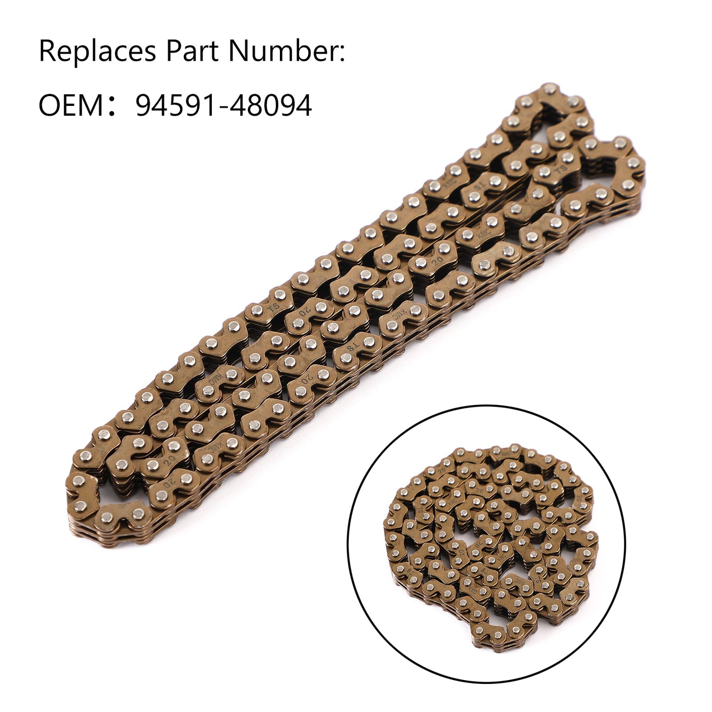 Timing Chain For Yamaha 94591-48094 Xn125 Xn150 Xq125 Yp125 Yp150 Yp150D Yp180